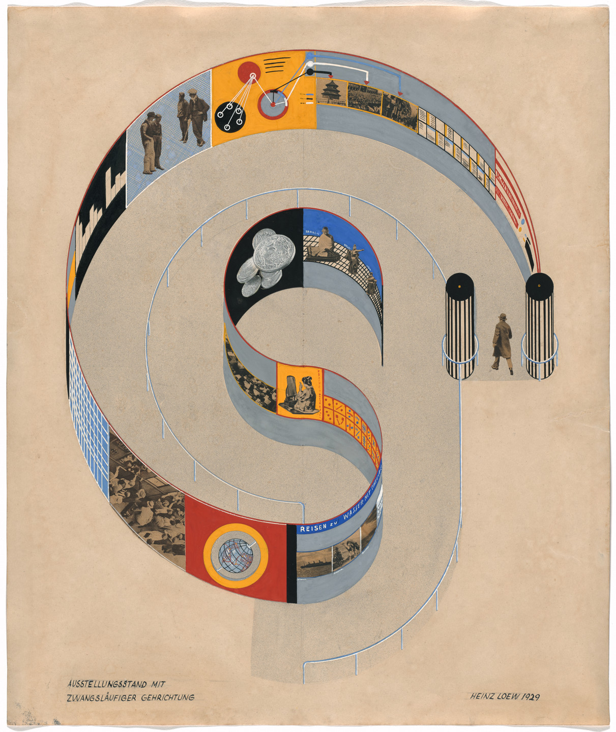 Heinz Loew. Exhibition Stand with Mandatory Viewing Route (Ausstellungsstand mit zwangsläufiger Gehrichtung). 1929