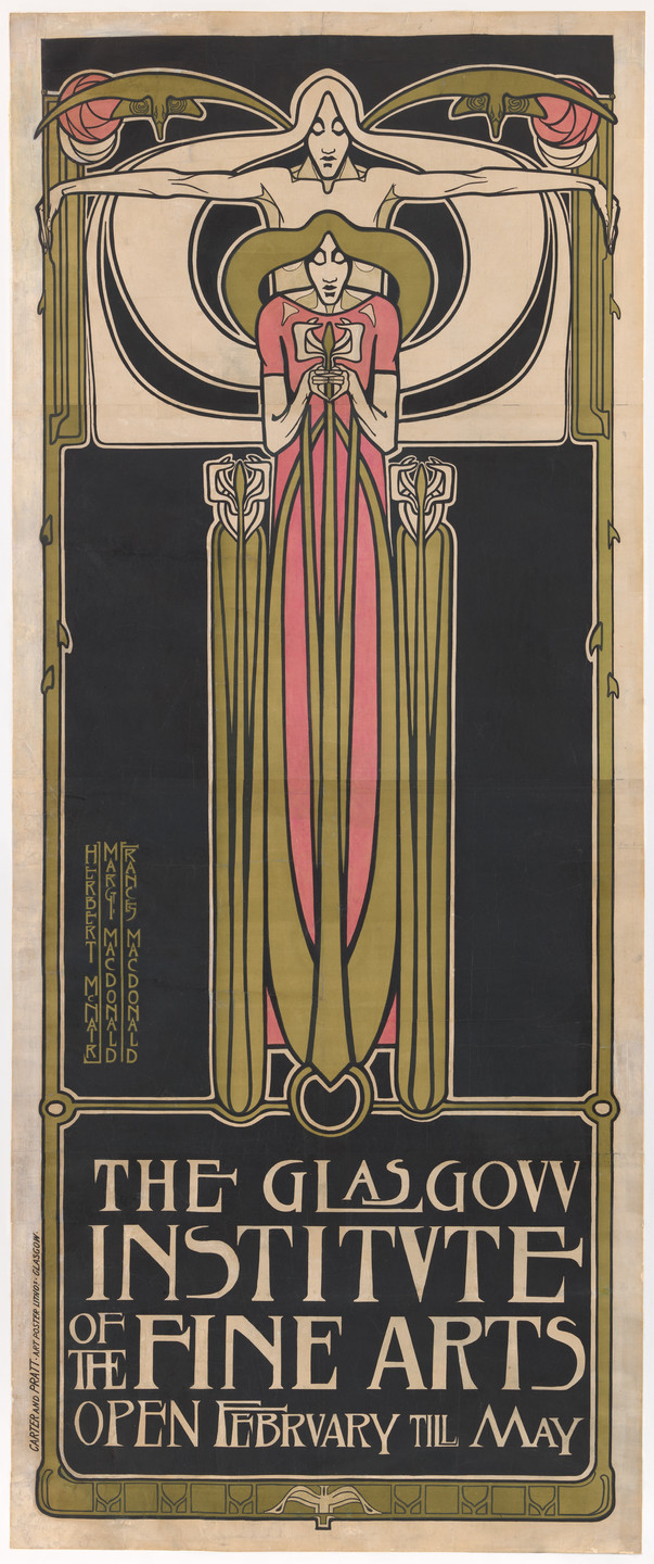 Margaret Macdonald, Frances Macdonald, J. Herbert McNair. The Glasgow Institute of the Fine Arts. c.1895