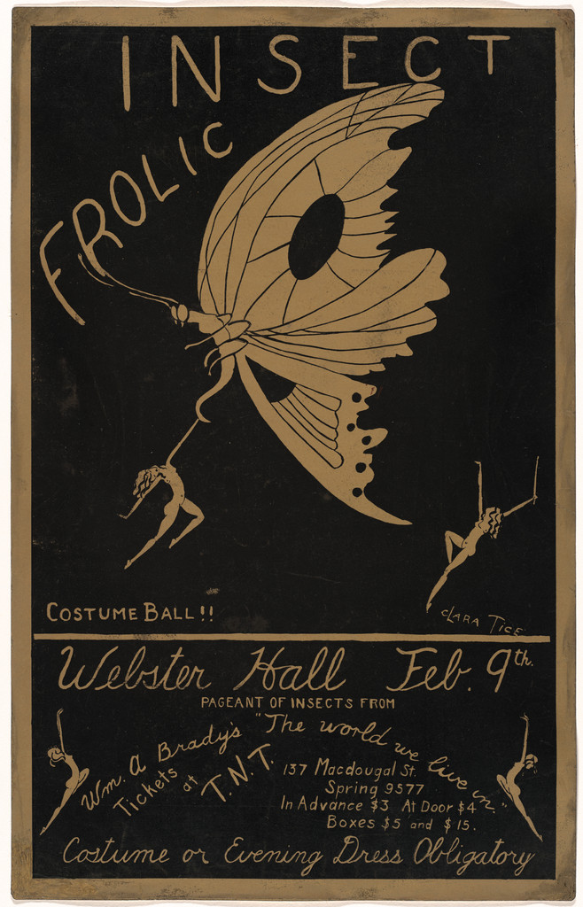 Poster for Insect Frolic Costume Ball, Webster Hall, New York, February 9, 1923