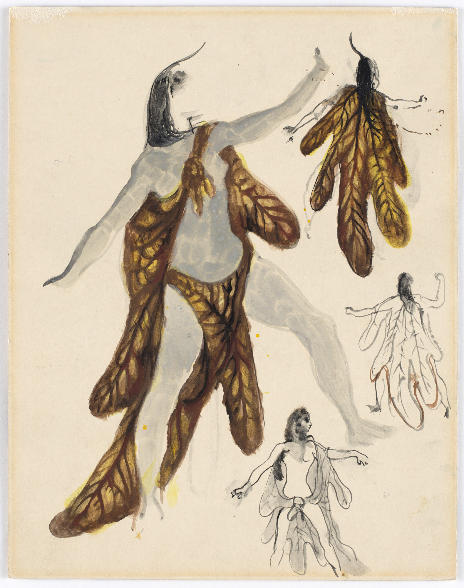 Pavel Tchelitchew. Costume design for the ballet The Cave of Sleep