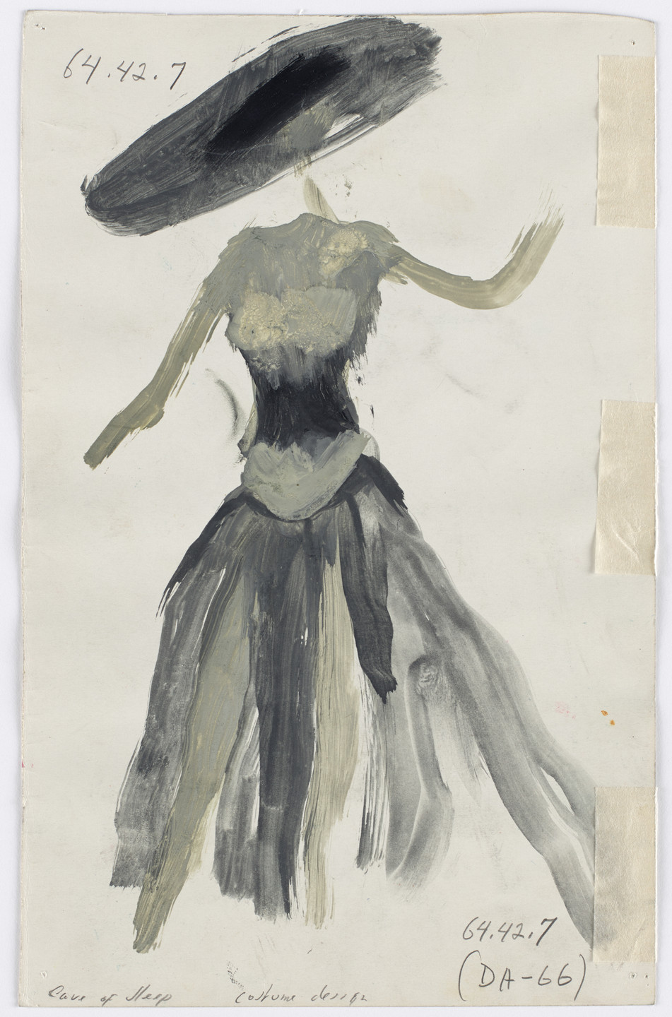 Pavel Tchelitchew. Costume design for the ballet The Cave of Sleep. 1941
