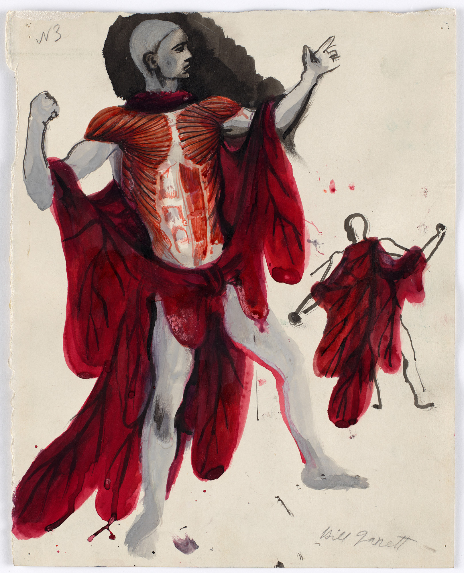 Pavel Tchelitchew. Costume design for the ballet The Cave of Sleep