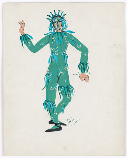 Costume design for the ballet Yankee Clipper