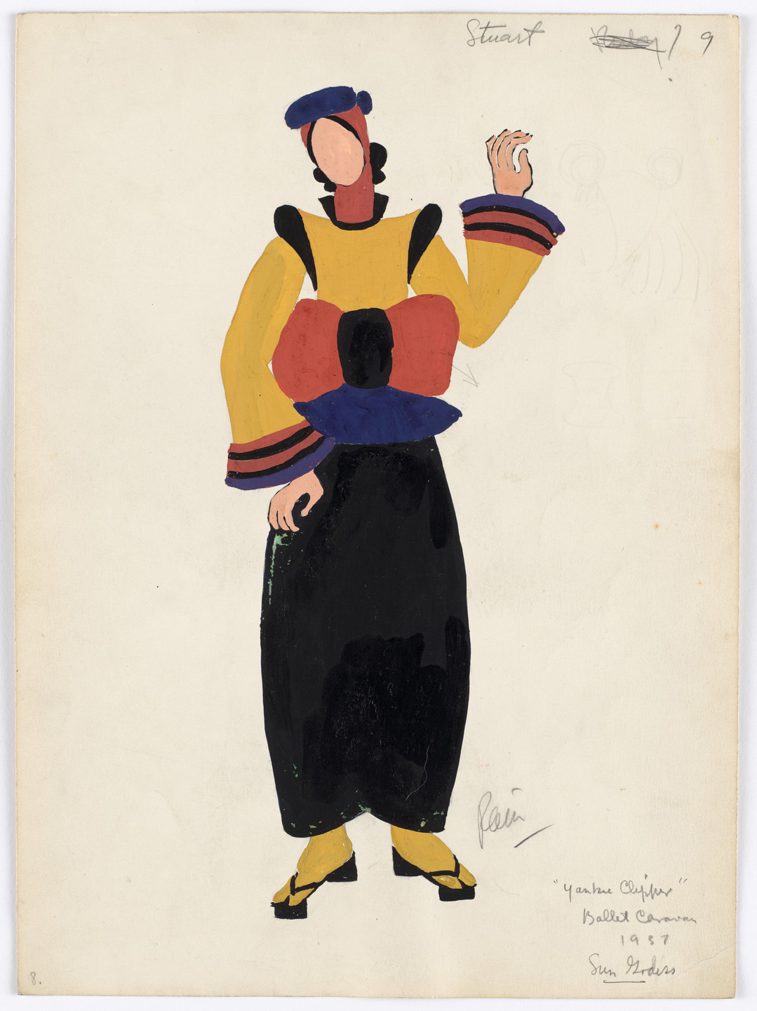 Charles Rain. Sun Goddess. Costume design for the ballet Yankee Clipper. 1937