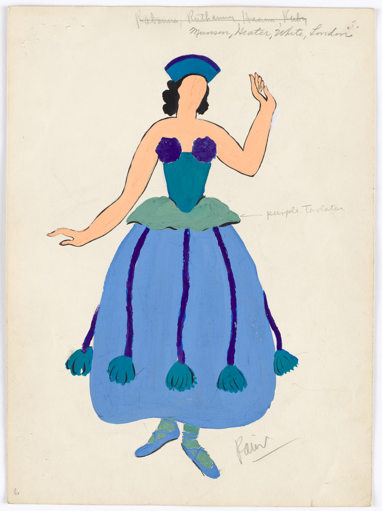 Costume design for the ballet Yankee Clipper