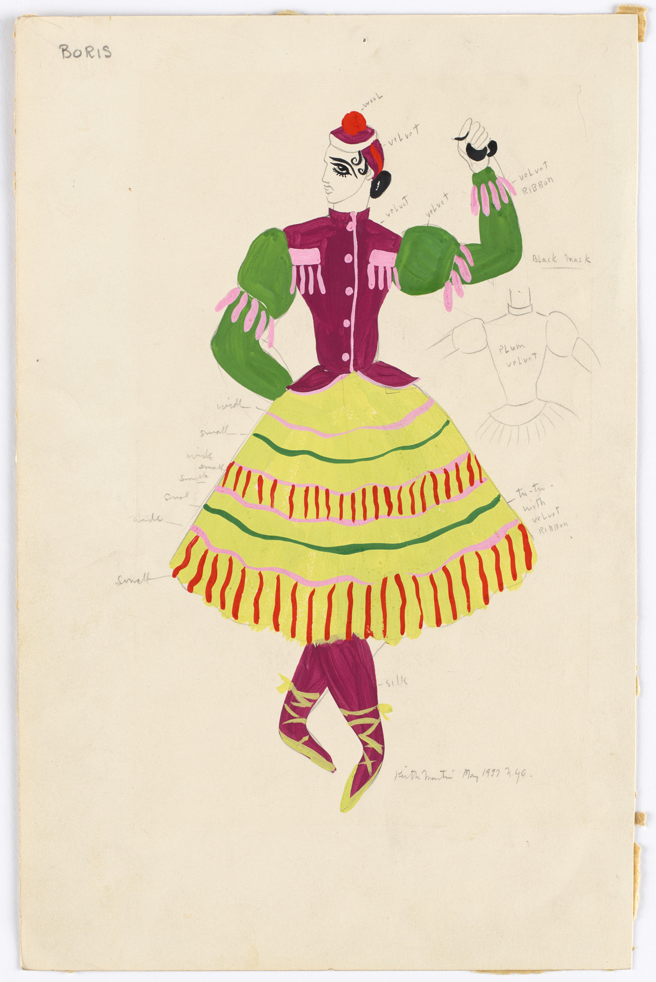 Keith Morrow Martin. Costume design for the ballet Show Piece