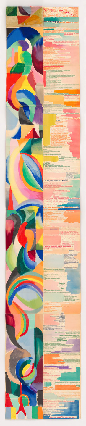 Sonia Delaunay. La Prose du Transsibérien et de la Petite Jehanne de France (Prose of the Trans-Siberian and of Little Joan of France). 1913