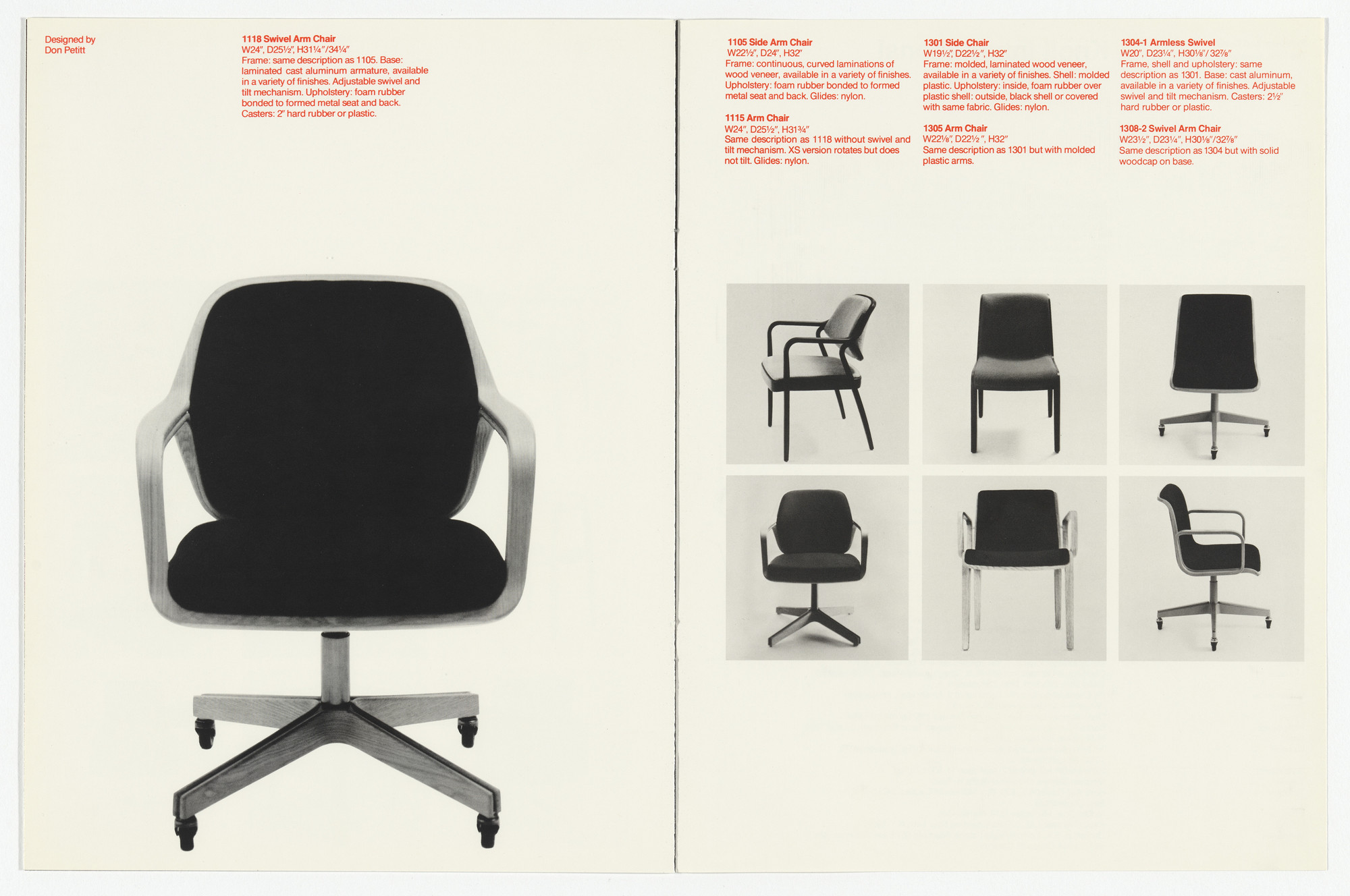 Massimo Vignelli, Lella Vignelli. Knoll International Graphic Program: Furniture and Textiles. 1971