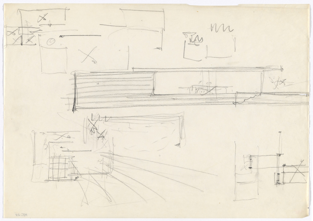 Mountain House Project, no intended site known (possibly Merano, South Tyrol, Italy) (Plans and elevation)
