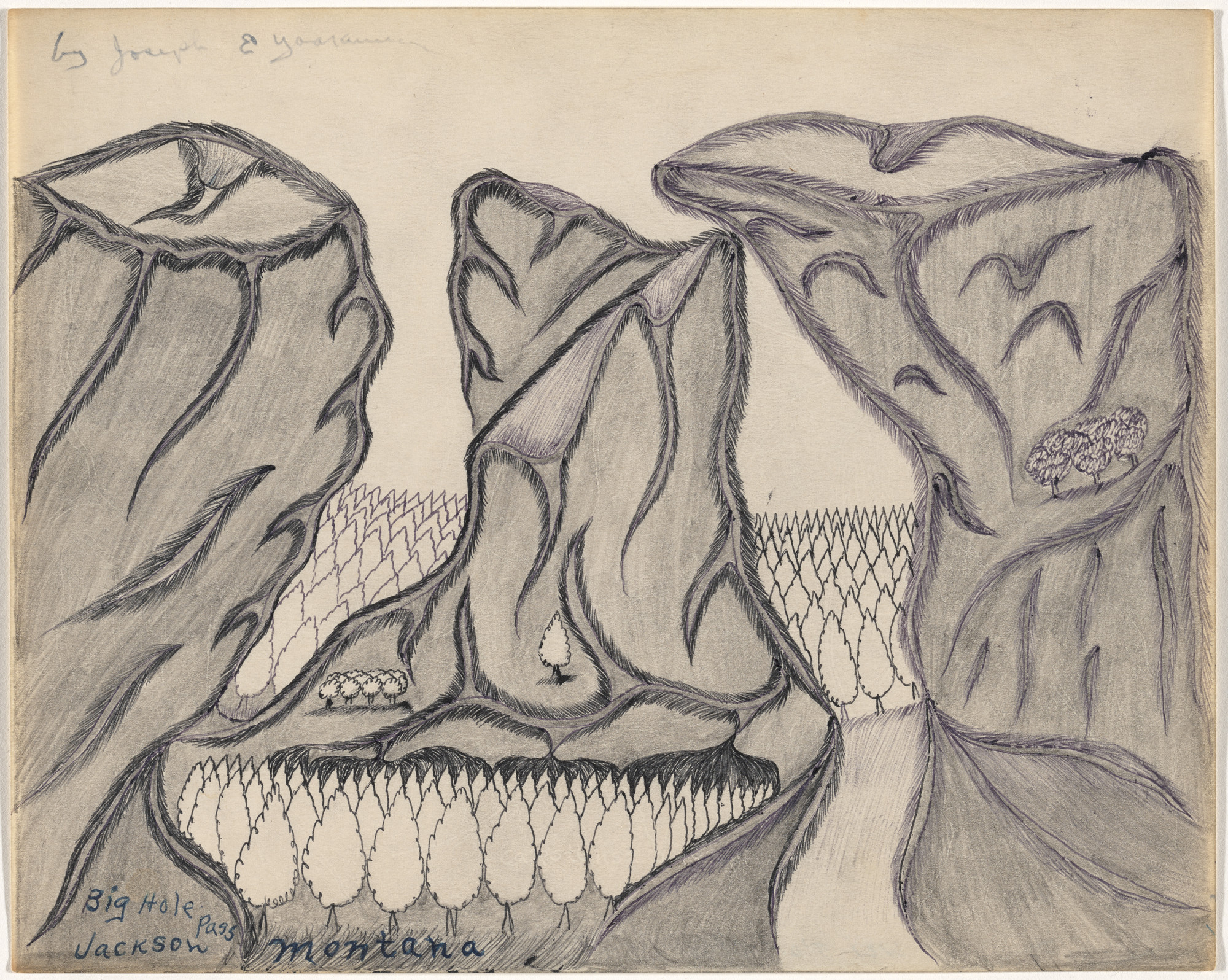 Joseph E. Yoakum. Big Hole Pass Jackson Montana. n.d. | MoMA