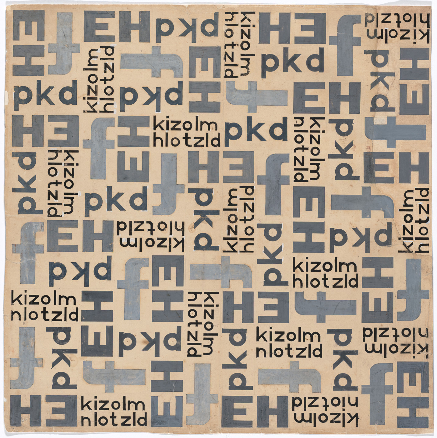 Samuel Szczekacz. Untitled (typographic study). c. 1937