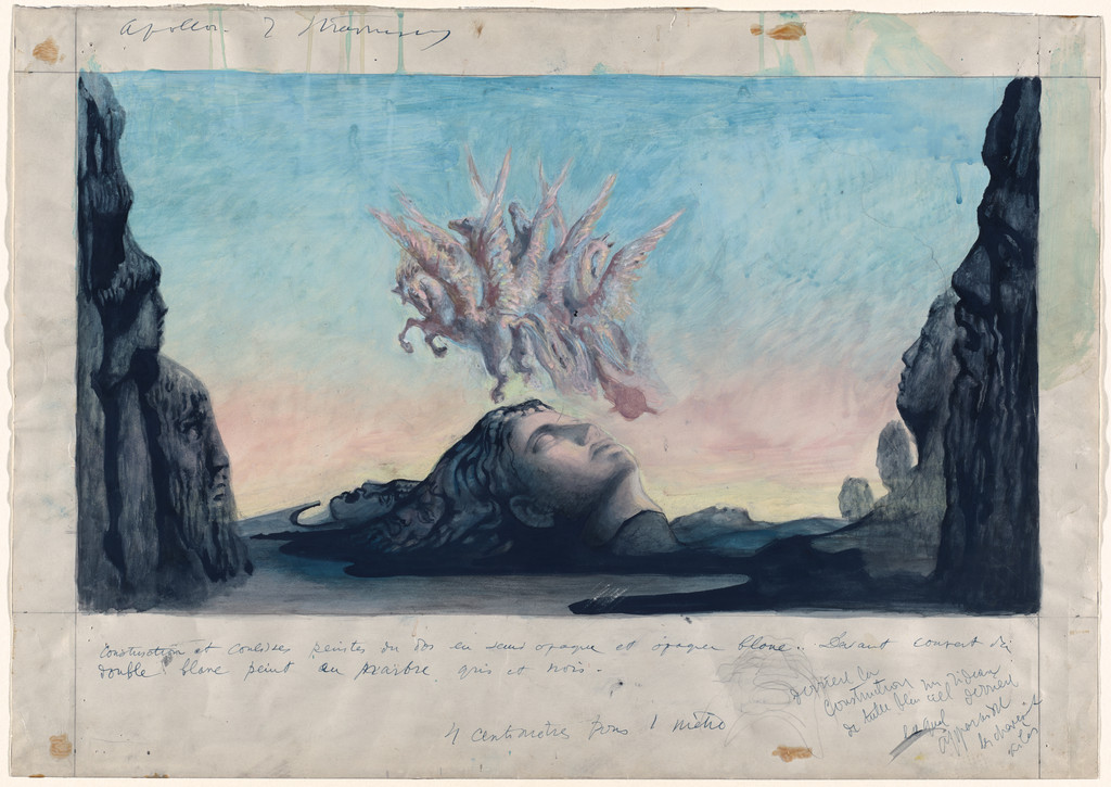 Design for backdrop for the ballet Apollon Musagète