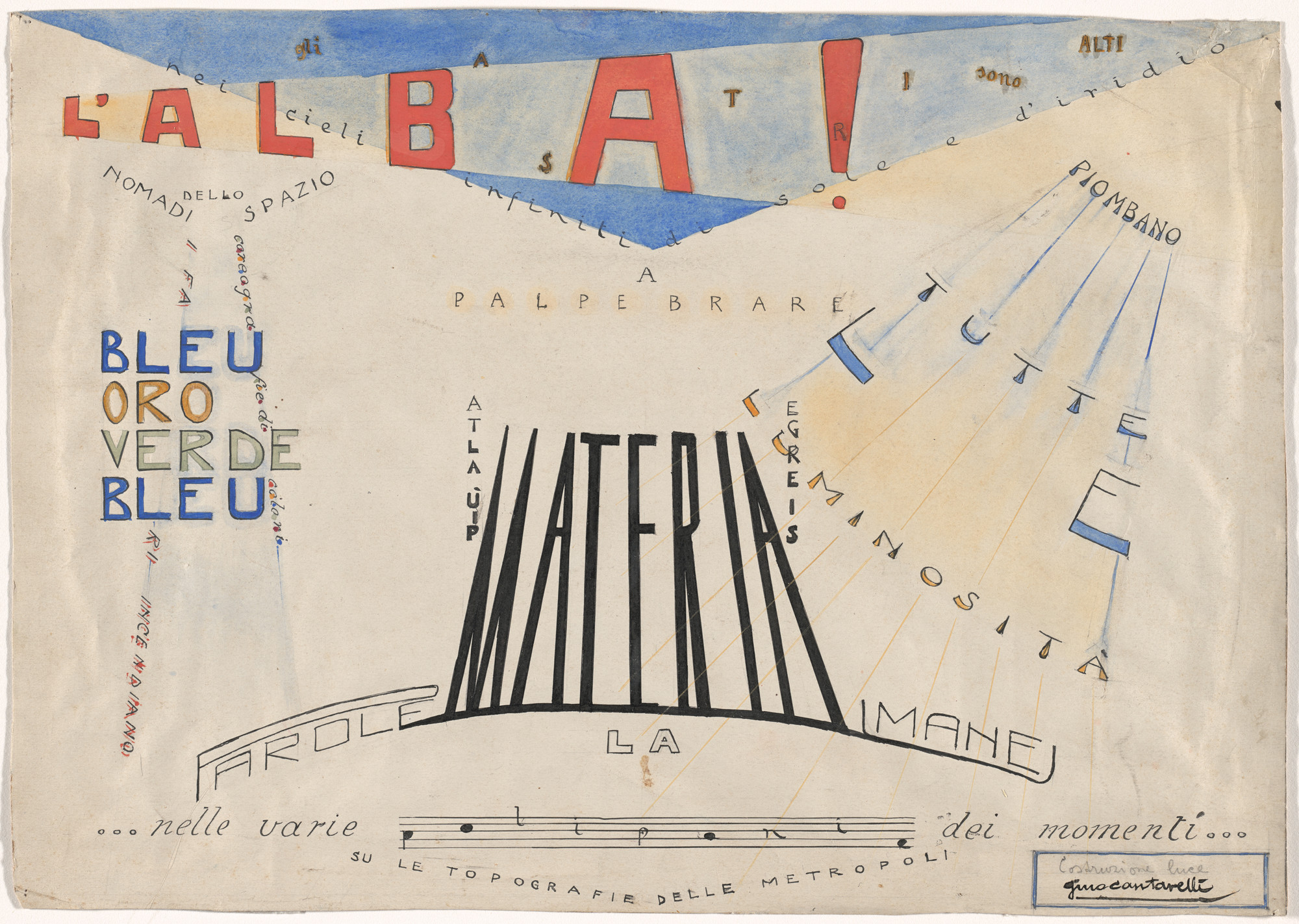 Gino Cantarelli. Light Construction (Costruzione luce). c. 1919