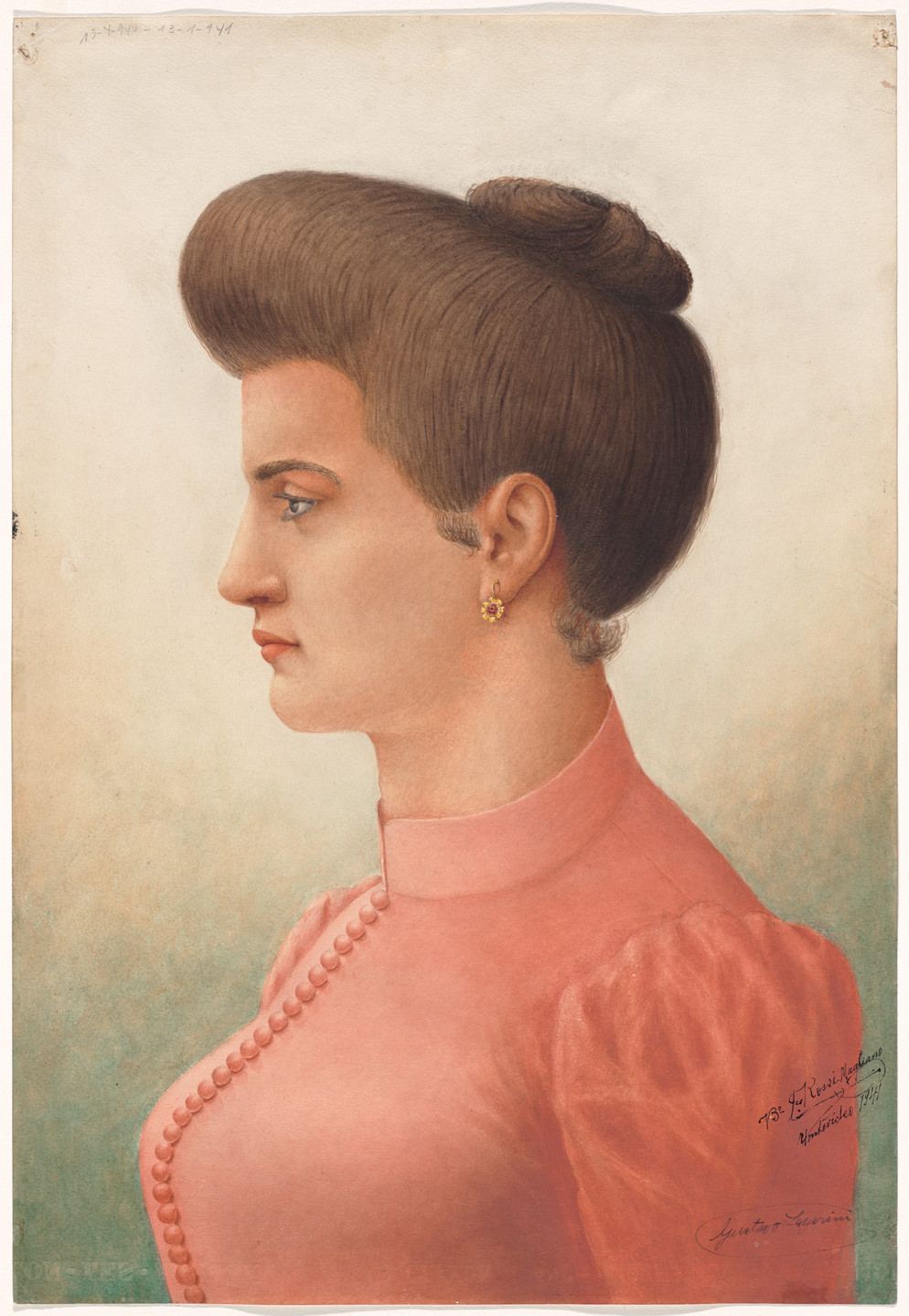 Gustavo Lazarini Terradas. Old-Fashioned Lady (Dama Antigua). 1941