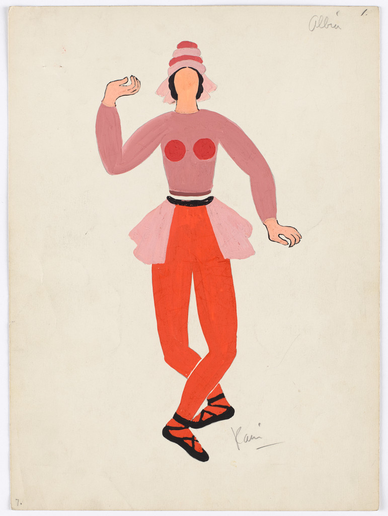 Costume design for the ballet Yankee Clipper