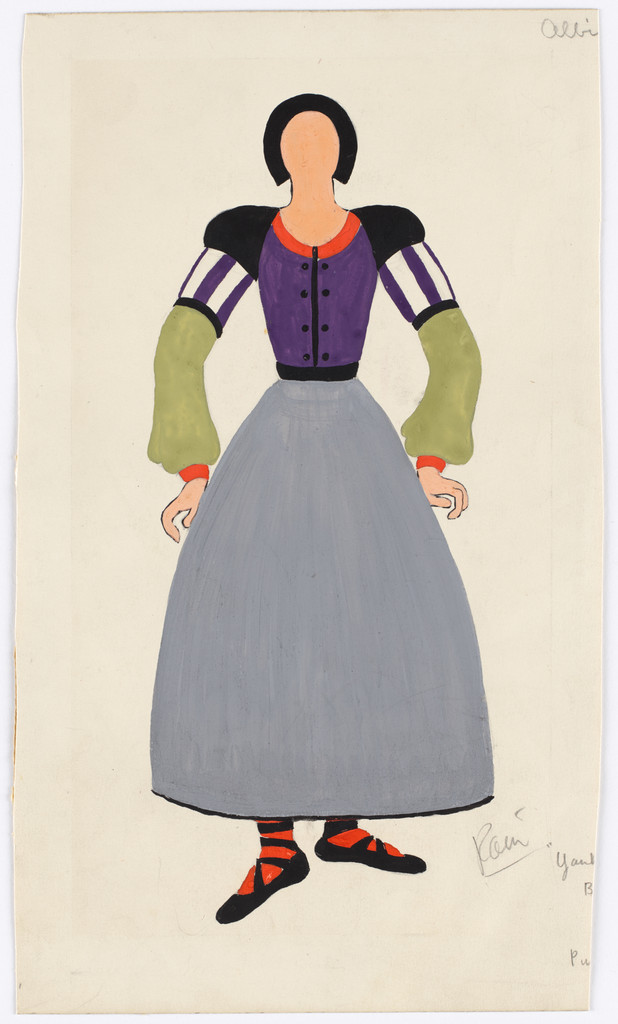Costume design for the ballet Yankee Clipper