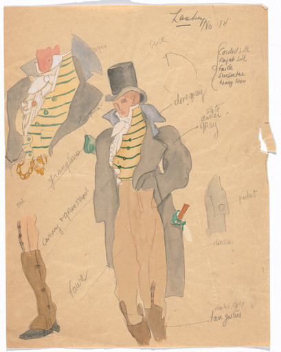 Costume design for the ballet Promenade