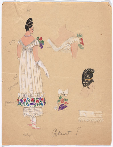Costume design for the ballet Promenade