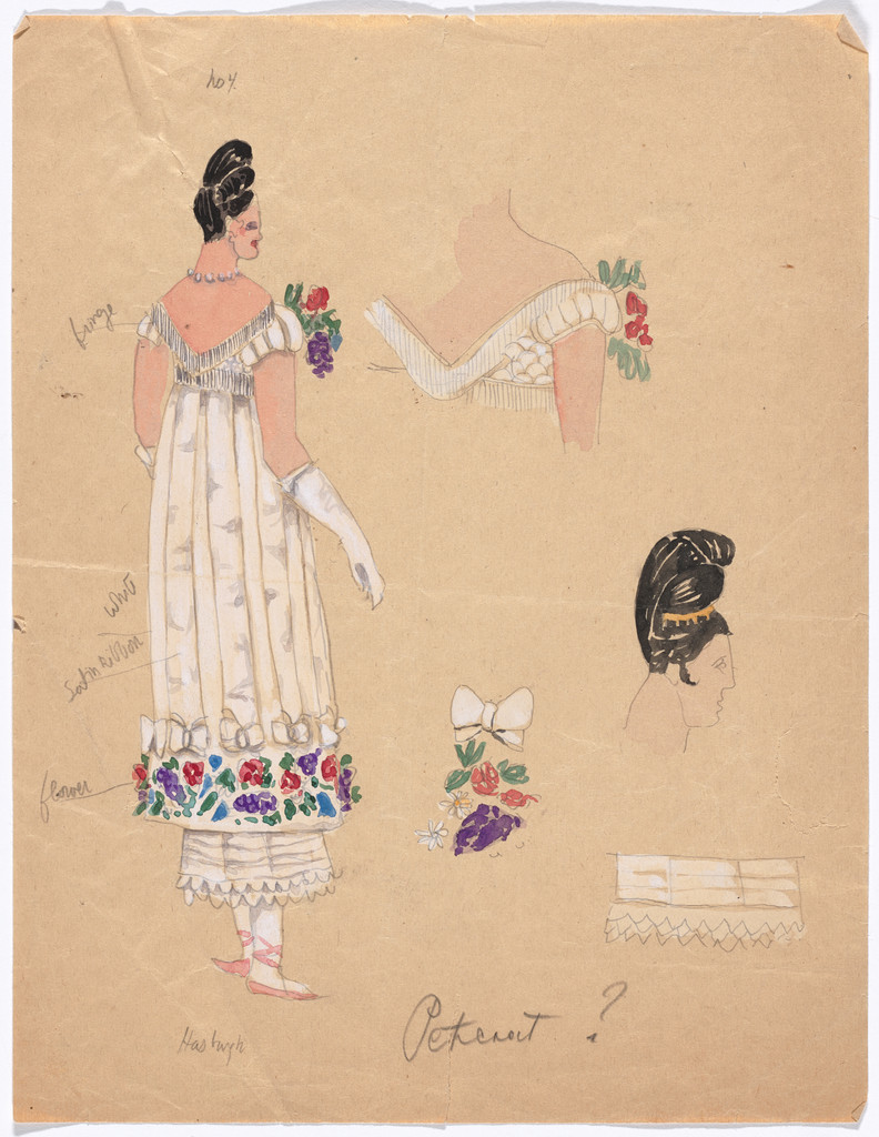 Costume design for the ballet Promenade