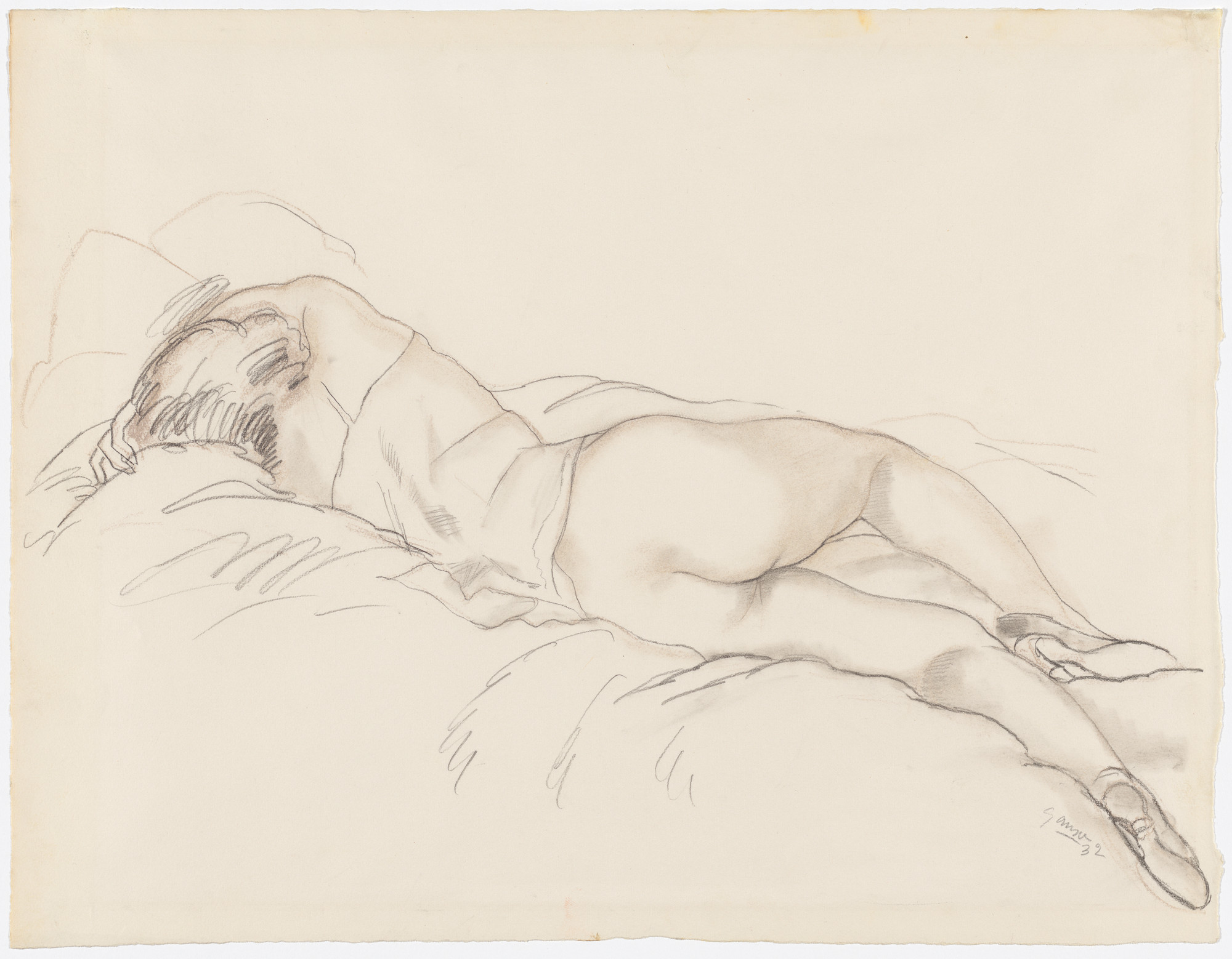 Emil Ganso. Nude in Chemise