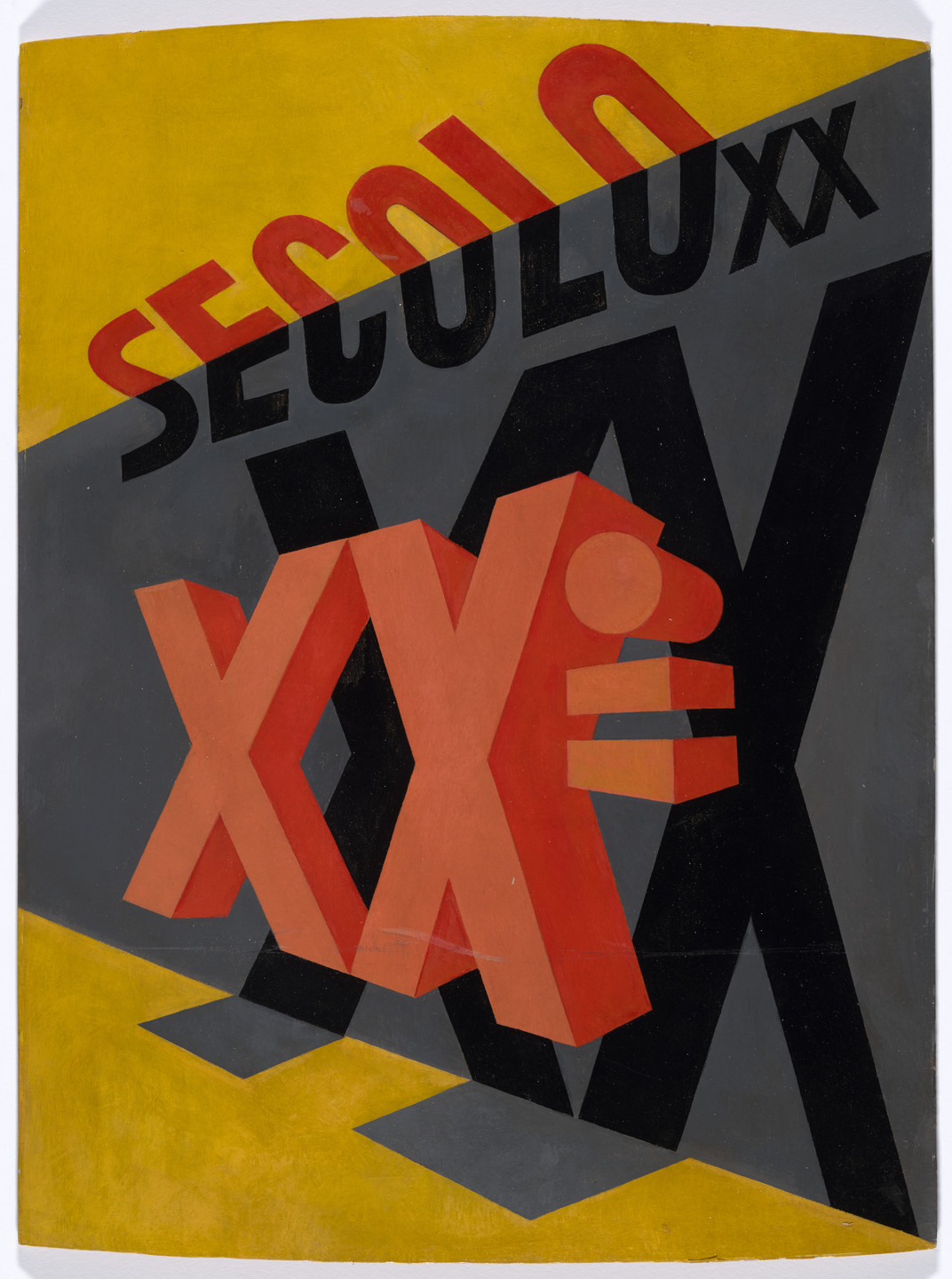 Fortunato Depero. Maquette for cover of the journal Secolo XX (20th century). 1928
