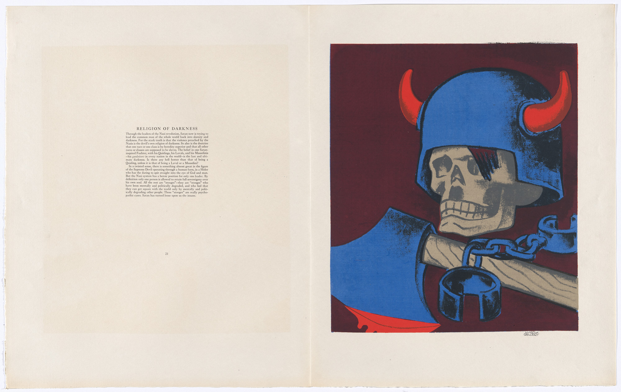Hugo Gellert. Plate (page 22) from Century of the Common Man. 1943