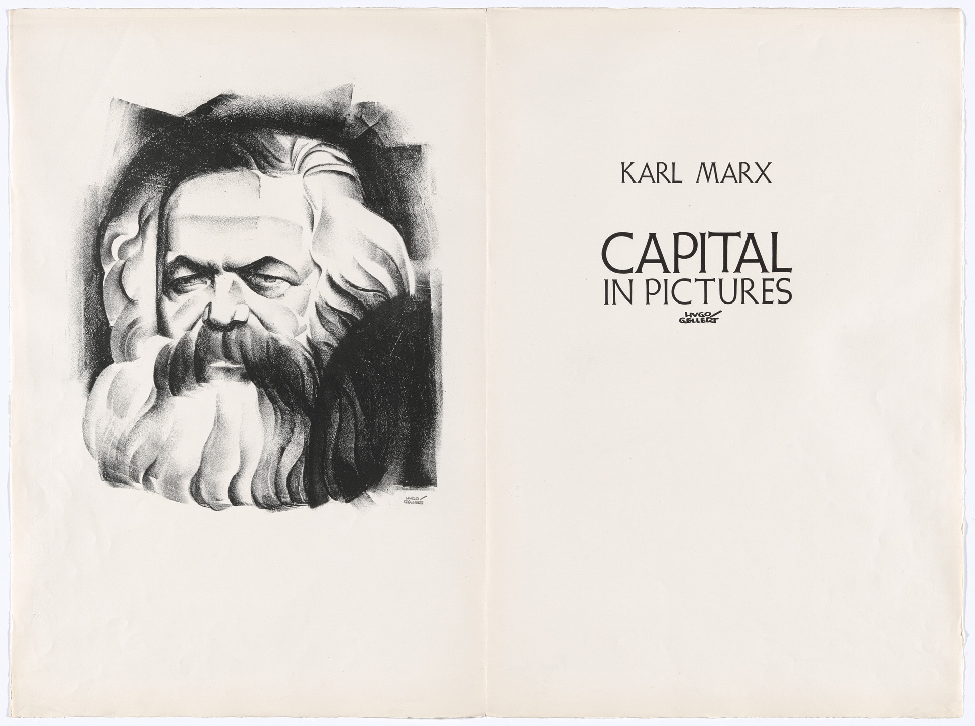 Hugo Gellert. Frontispiece (folio 3) from &#39;Capital&#39; in Pictures. 1933