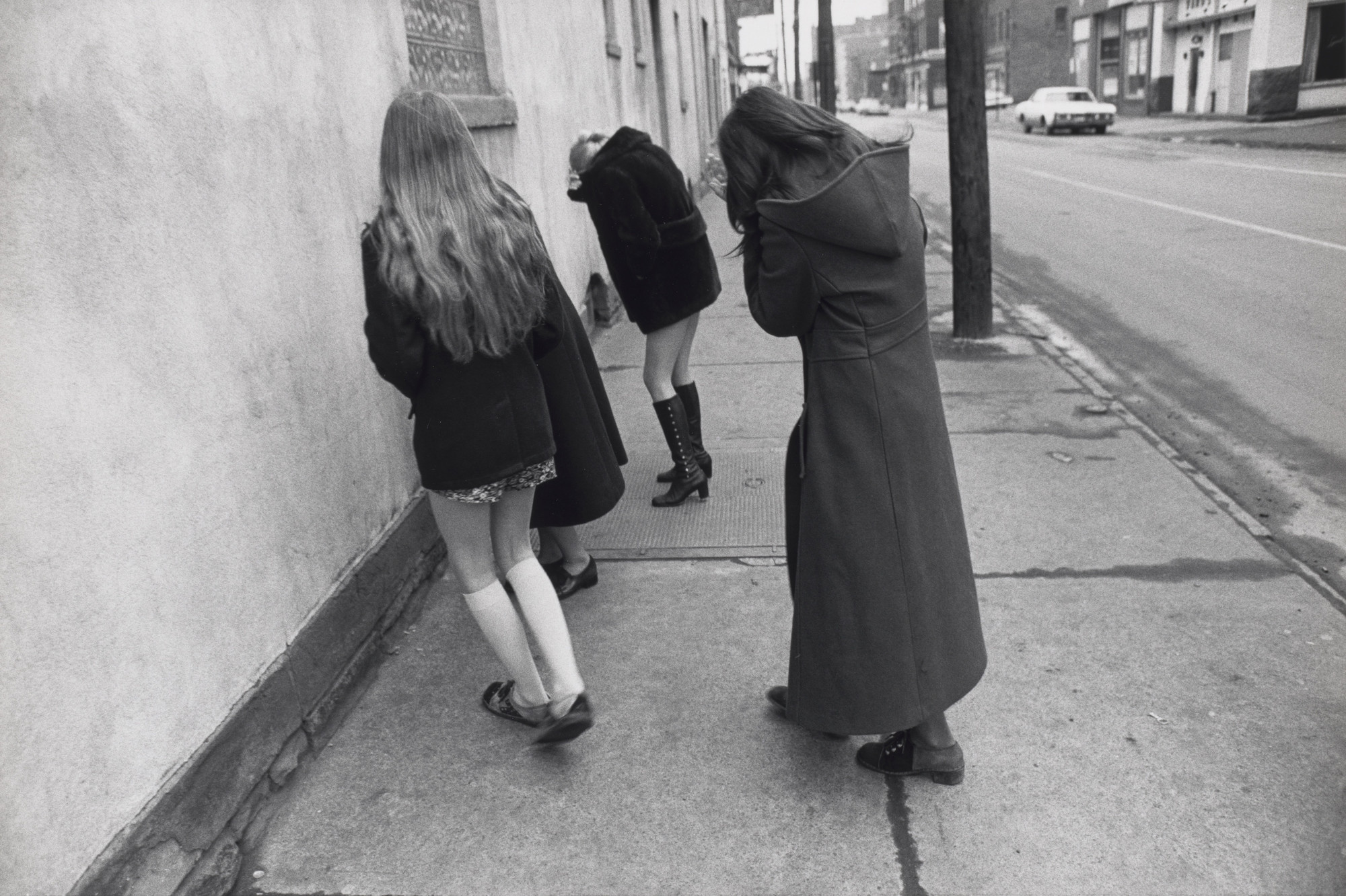 Mark Cohen. Girl Flinching, Wilkes-Barre, PA. 1972