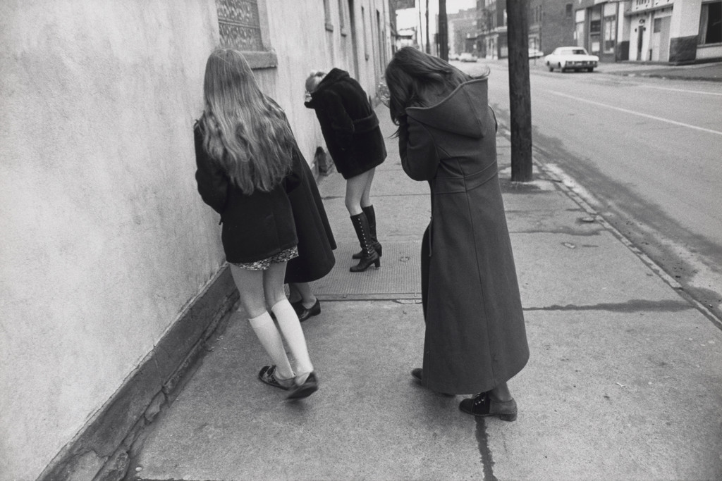 Girl Flinching, Wilkes-Barre, PA, Mark Cohen, 1972