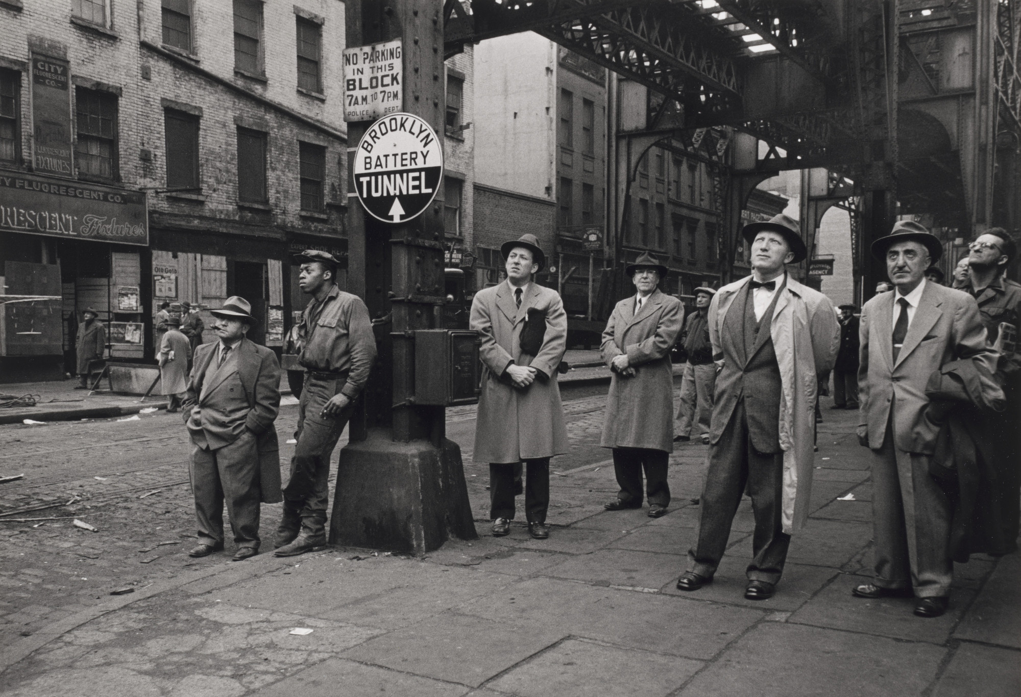 Vivian Cherry. Watching the Deconstruction of Third Avenue El. 1955