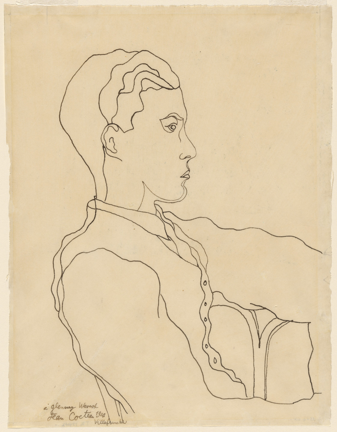 Jean Cocteau. Glenway Wescott. 1926