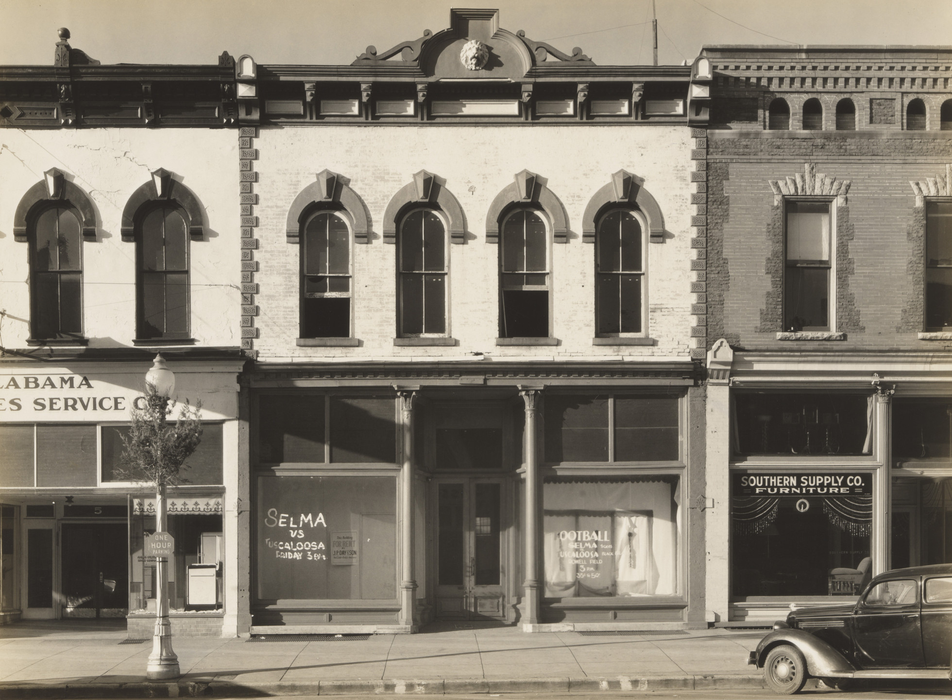 Walker Evans. Main Street Block, Selma, Alabama. 1936