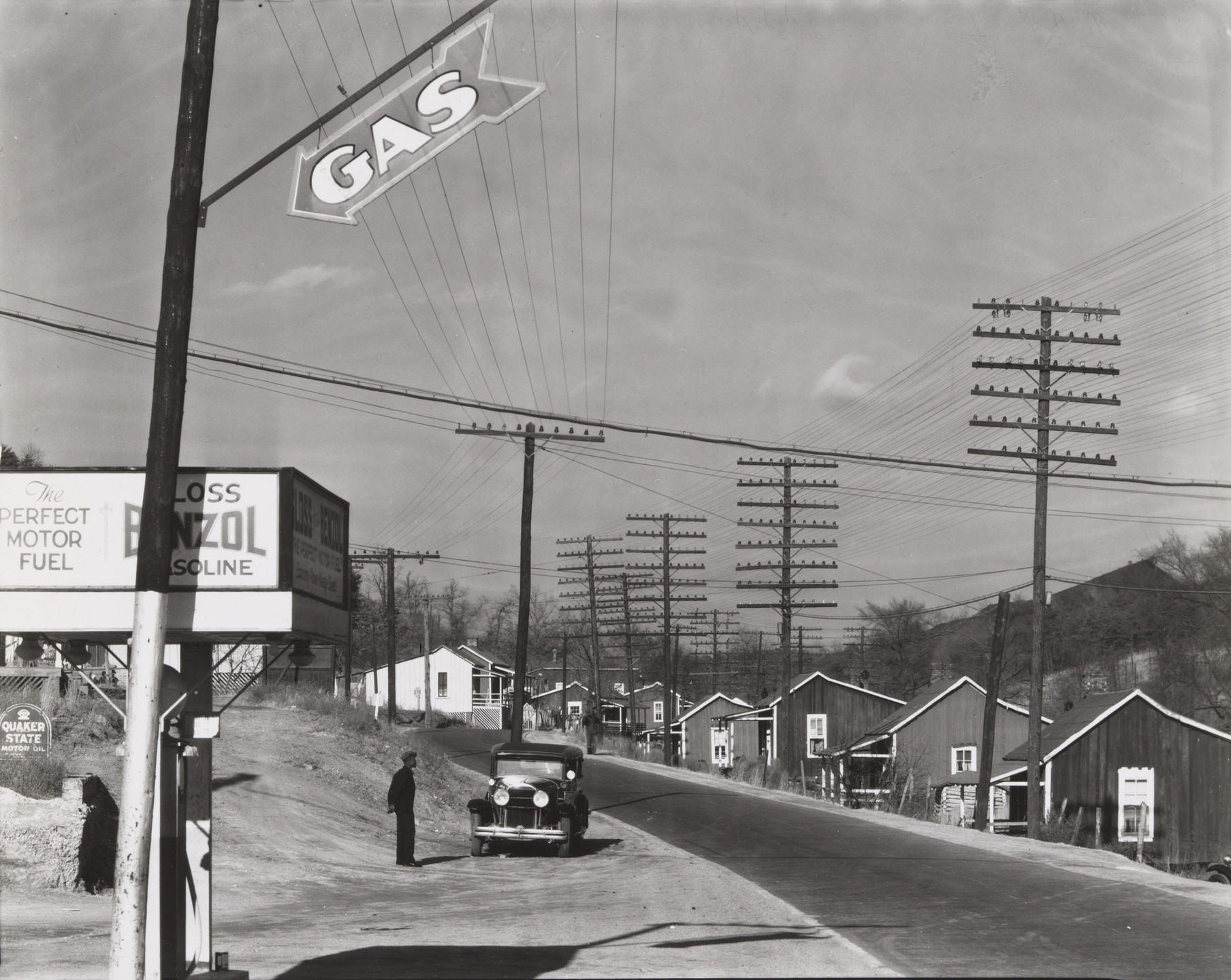 Walker Evans. Roadside View, Alabama Coal Area Company Town. 1936