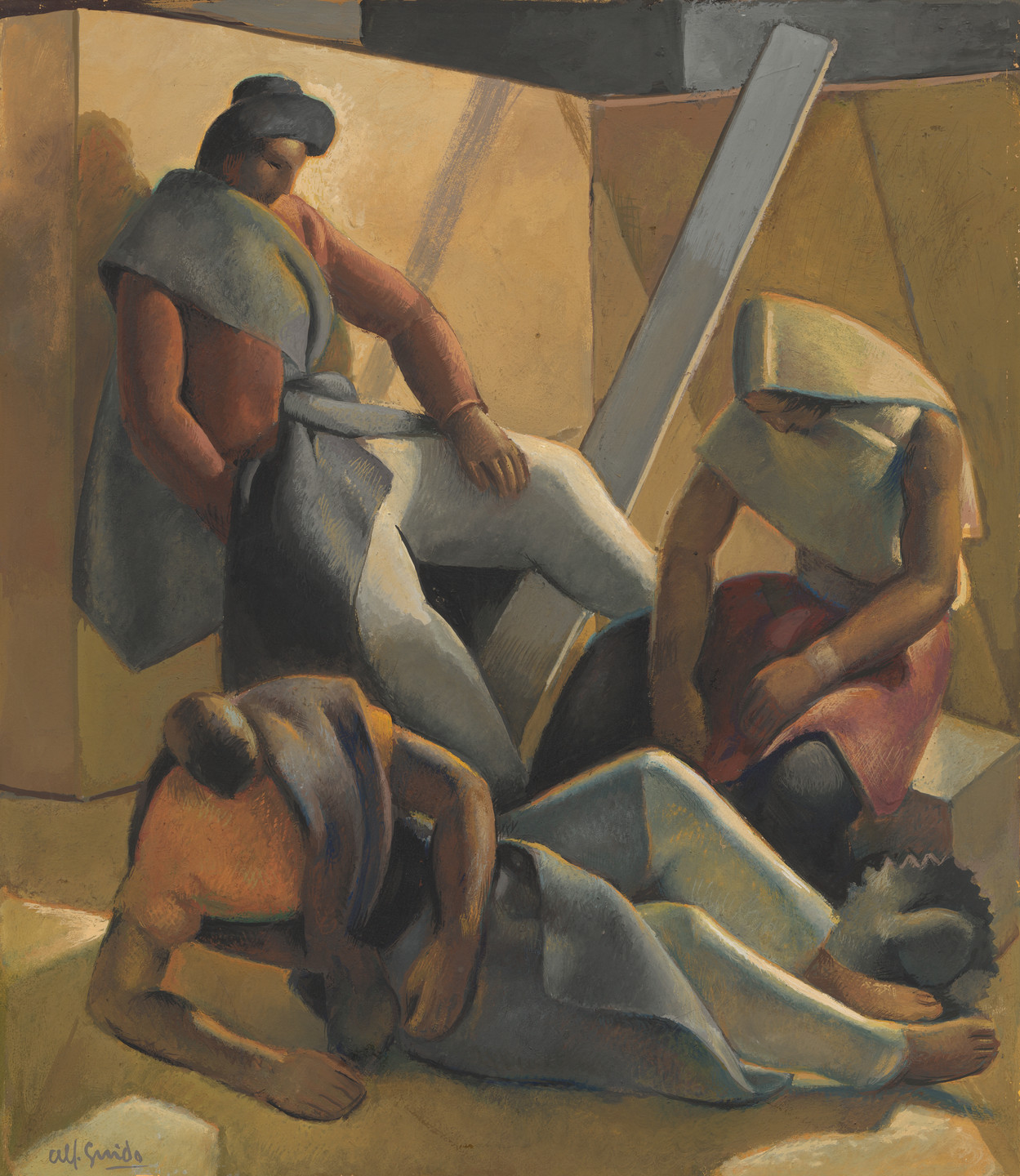 Alfredo Guido. Stevedores Resting. 1938