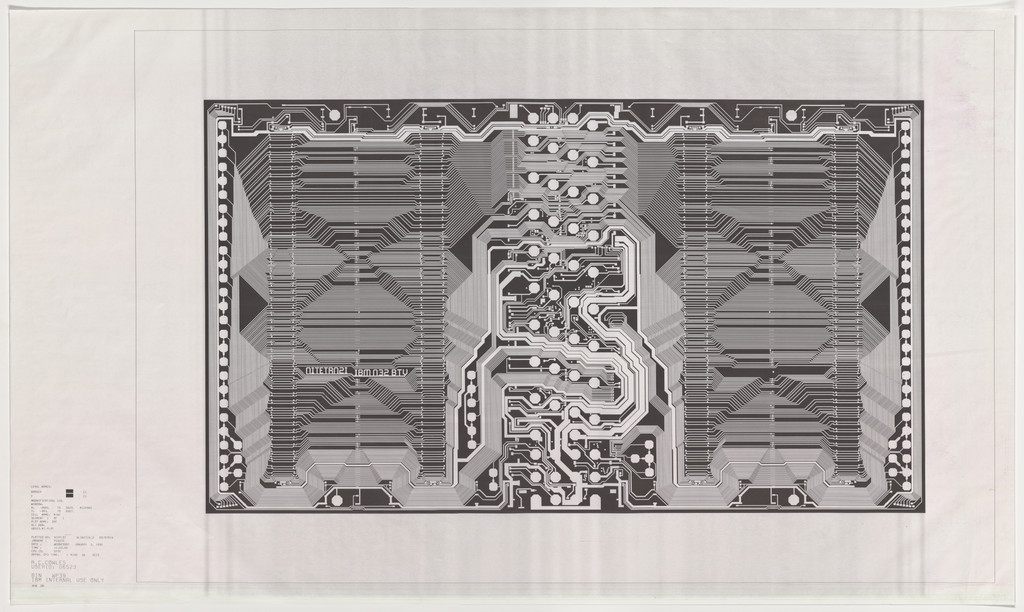Diagram of Dynamic Random-Access Memory Chip (DRAM) by IBM, East Fishkill, NY