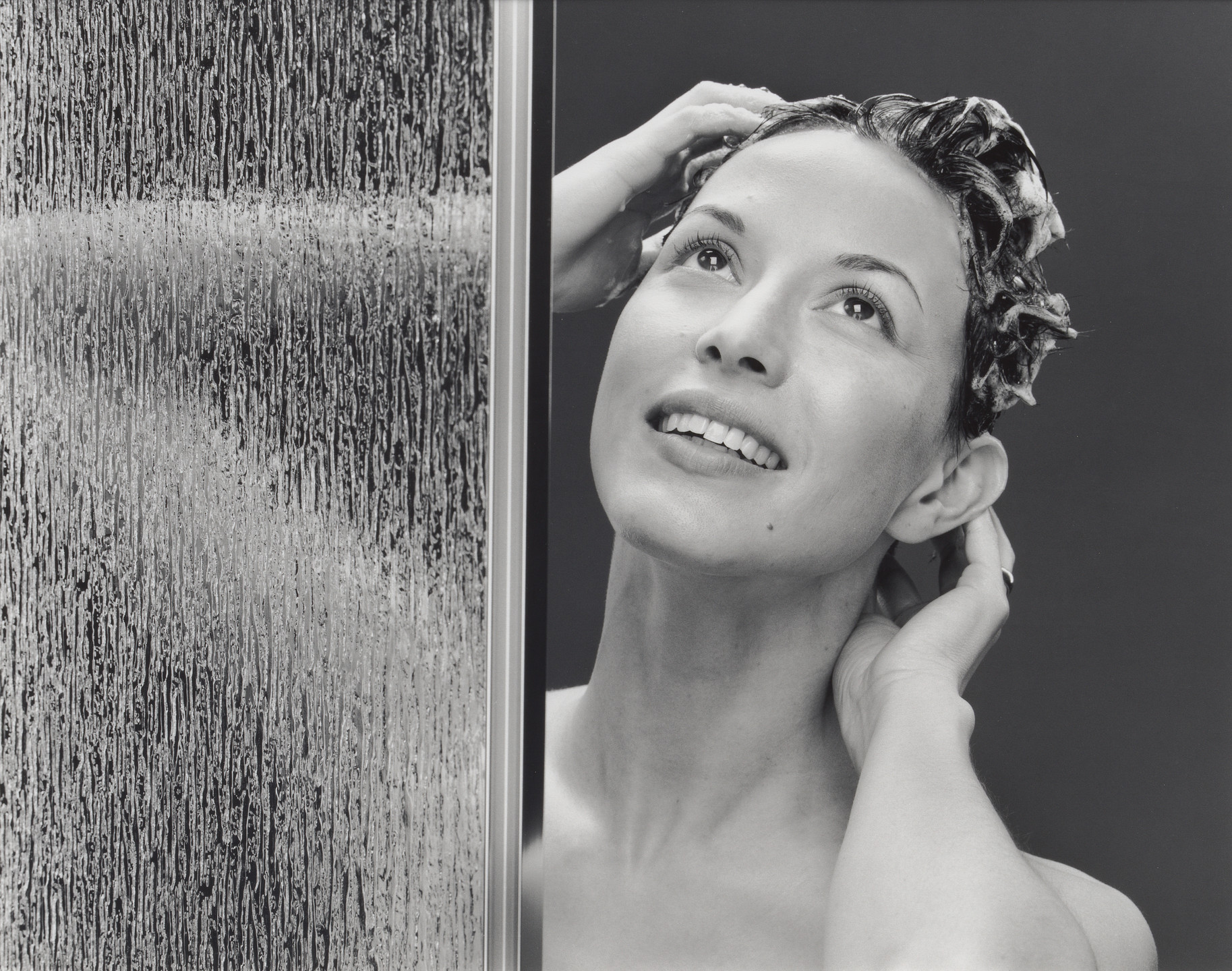 Christopher Williams. Model #105M - R59C, Keystone Shower Door, 57.4 × 59&#34;, Chrome/Raindrop, SKU #109149, #96235. 970 - 084 - 000, (Meiko), Vancouver, B.C., April 6, 2005 (No. 1). 2005