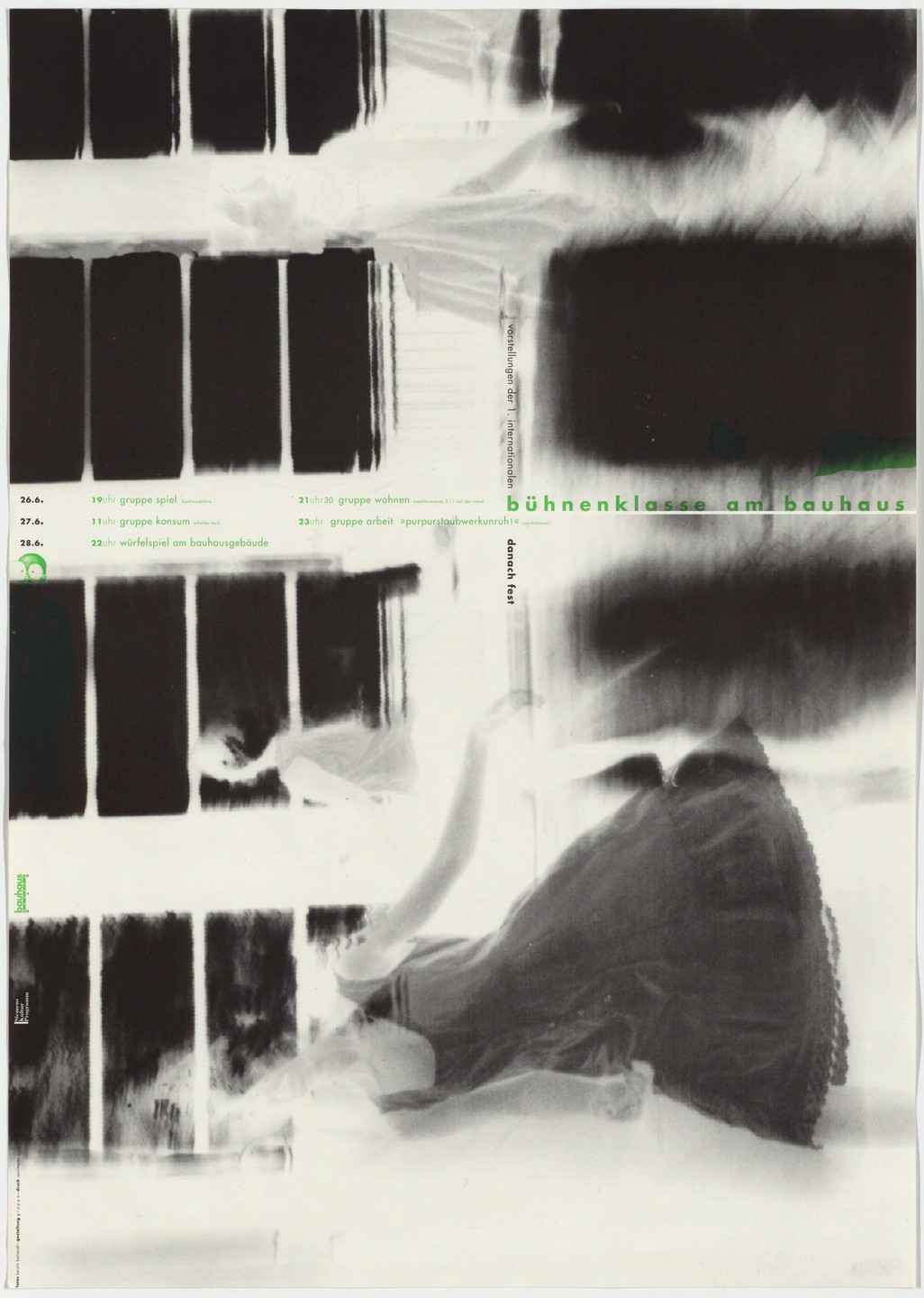 Cyan, Sophie Alex, Wilhelm Ebentreich, Detlef Fiedler, Daniela Haufe, Siegfried Jablonsky. Buhnenklasse am Bauhaus. 1993
