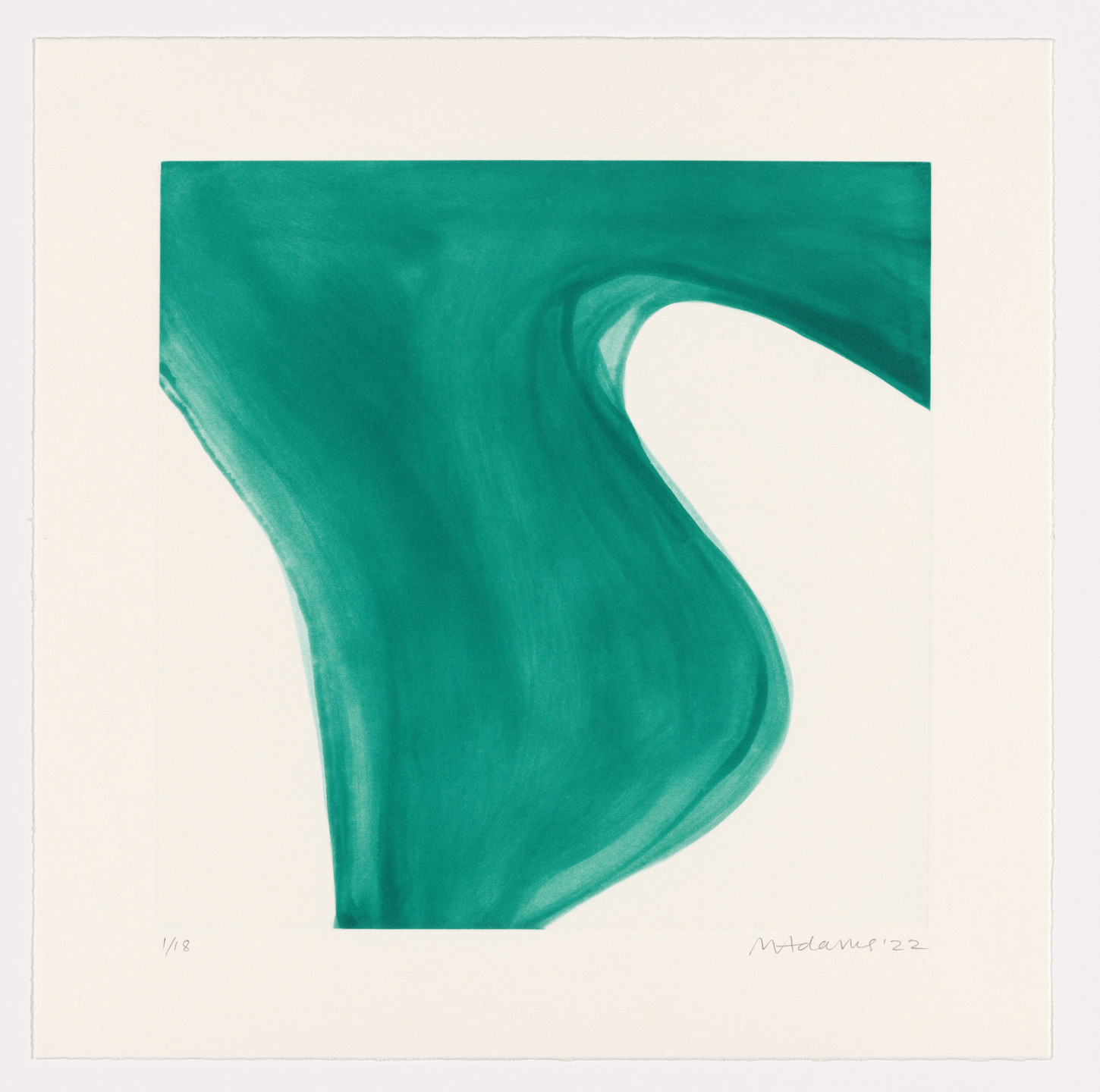 Marina Adams. NY Series (Etchings) Deep Green. 2022
