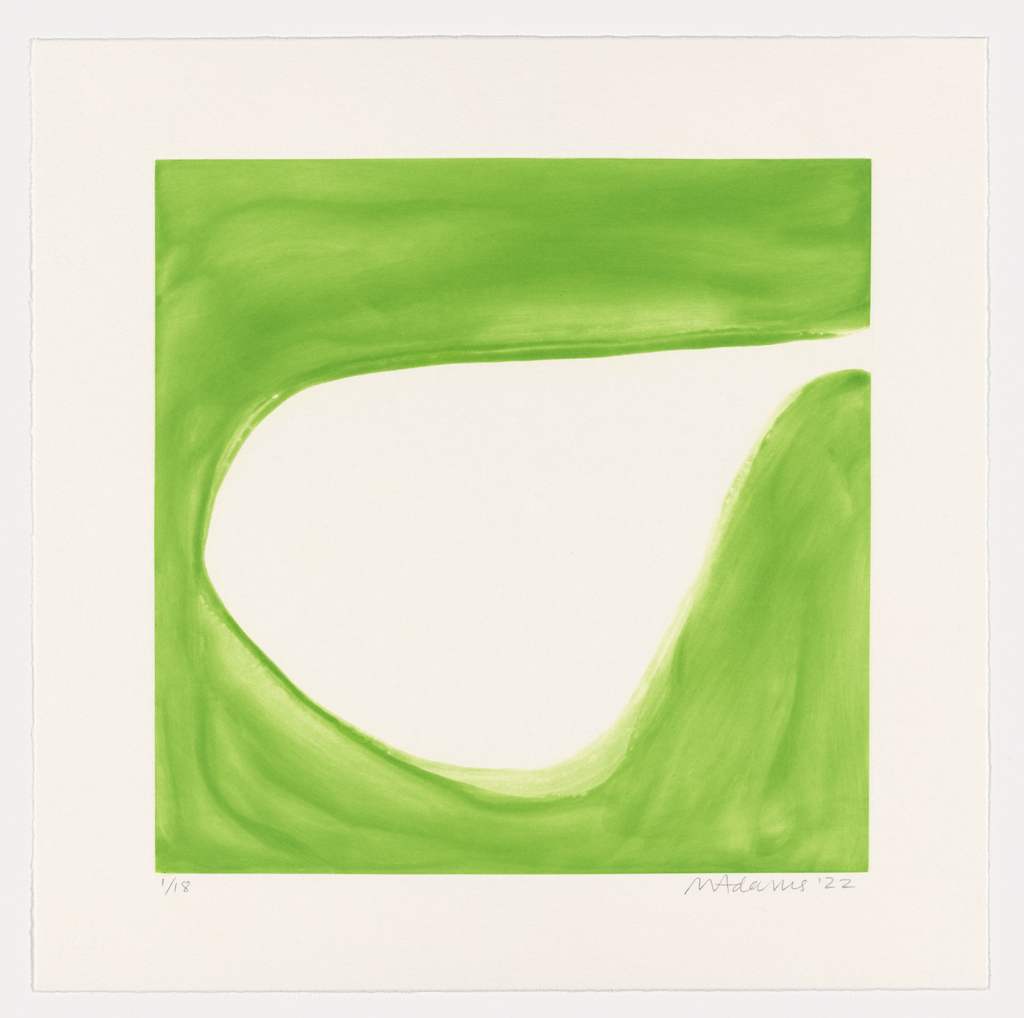 Marina Adams. NY Series (Etchings) Light Green. 2022