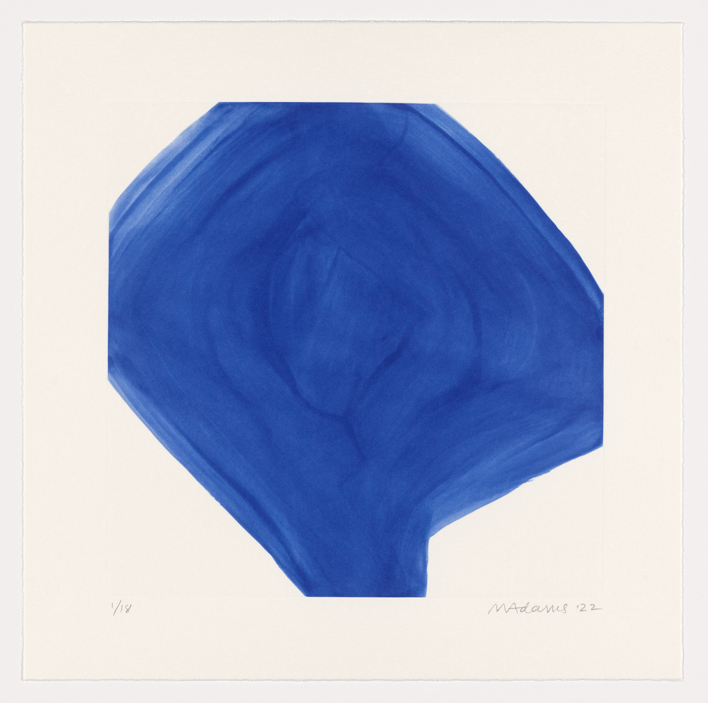 Marina Adams. NY Series (Etchings) Orient Blue. 2022