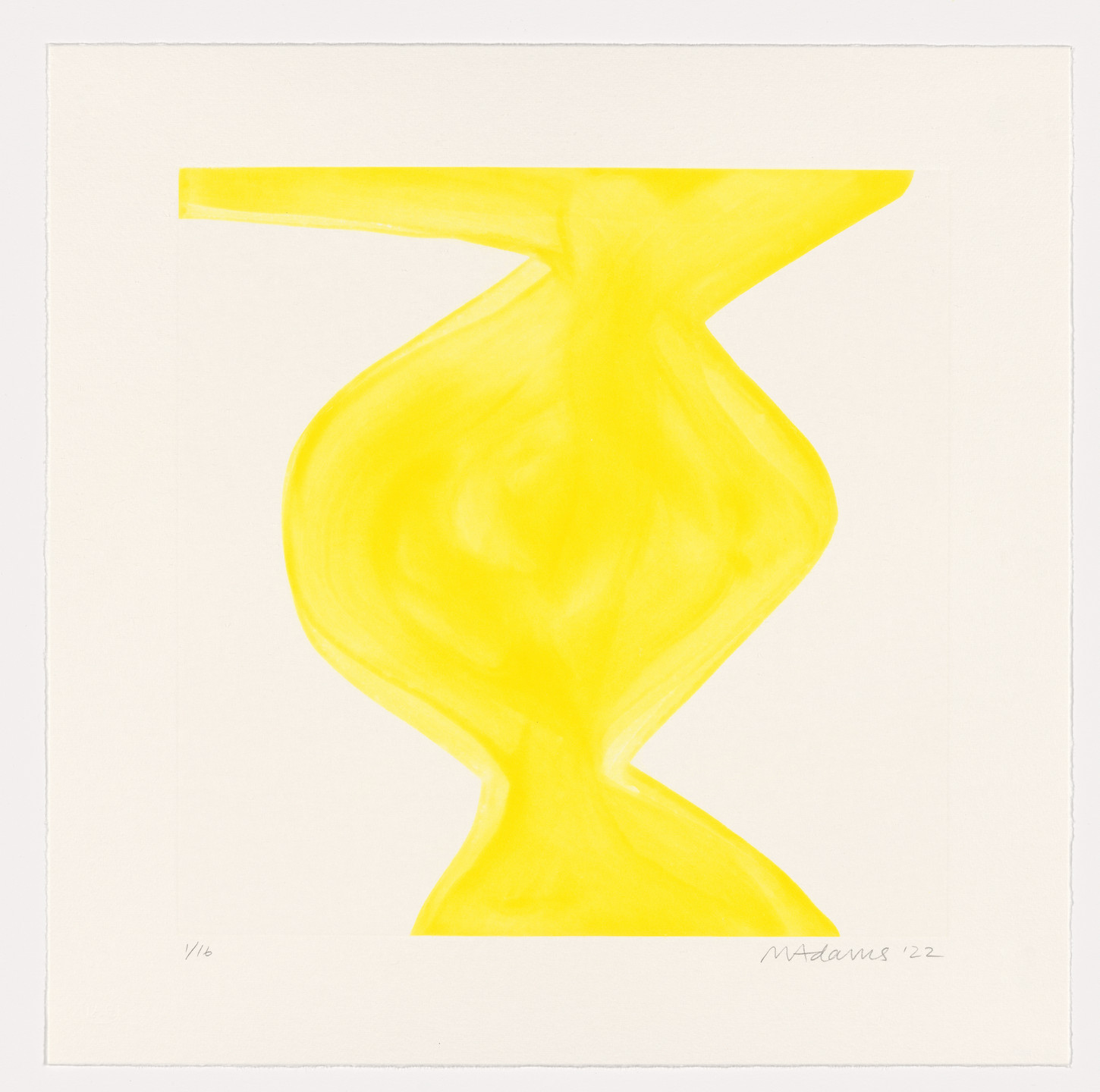 Marina Adams. NY Series (Etchings) Primrose Yellow. 2022