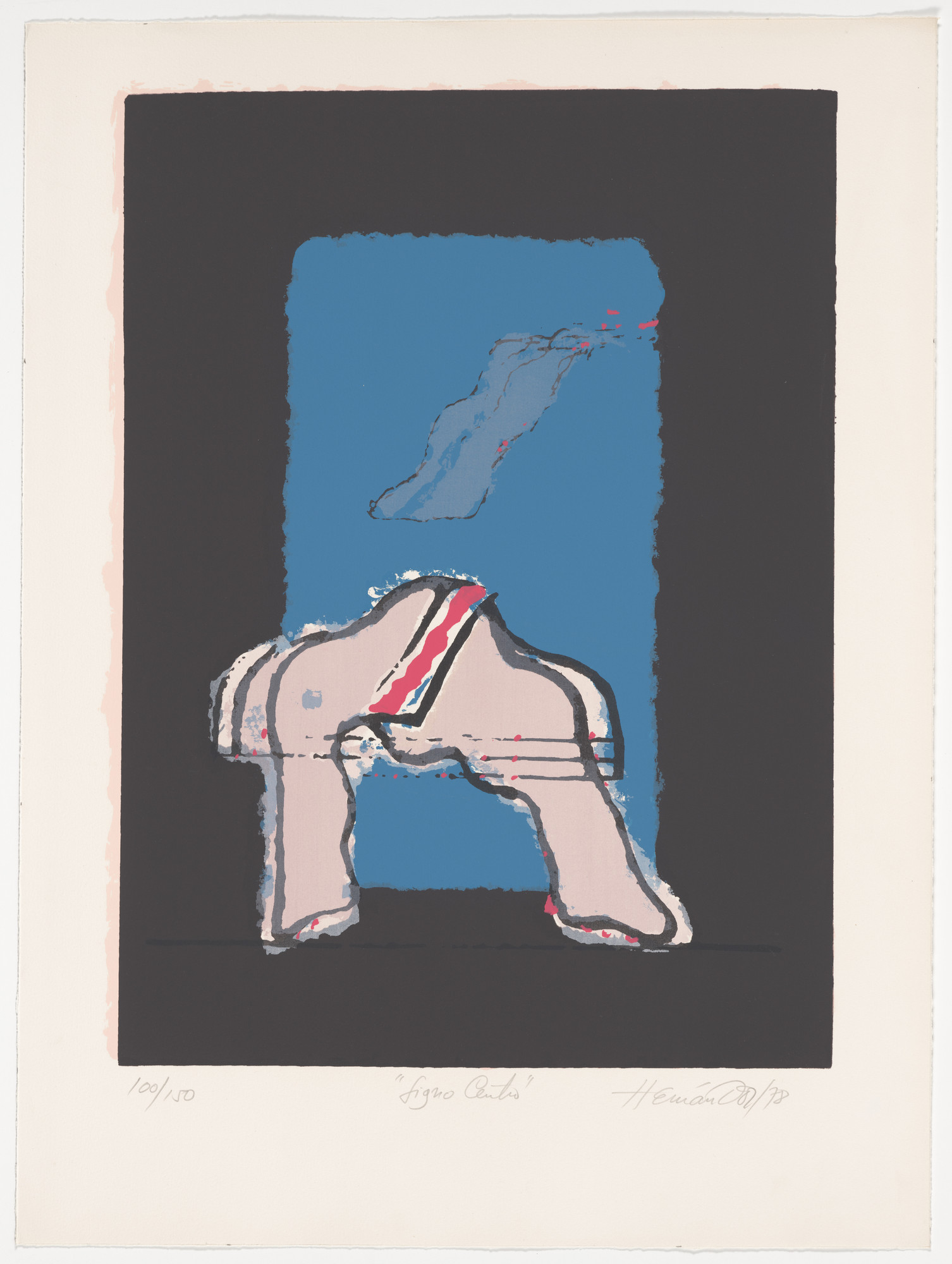 Manuel Hernández. Center Sign (Signo Centro) from Actualidad Gráfica-Panorama Artístico