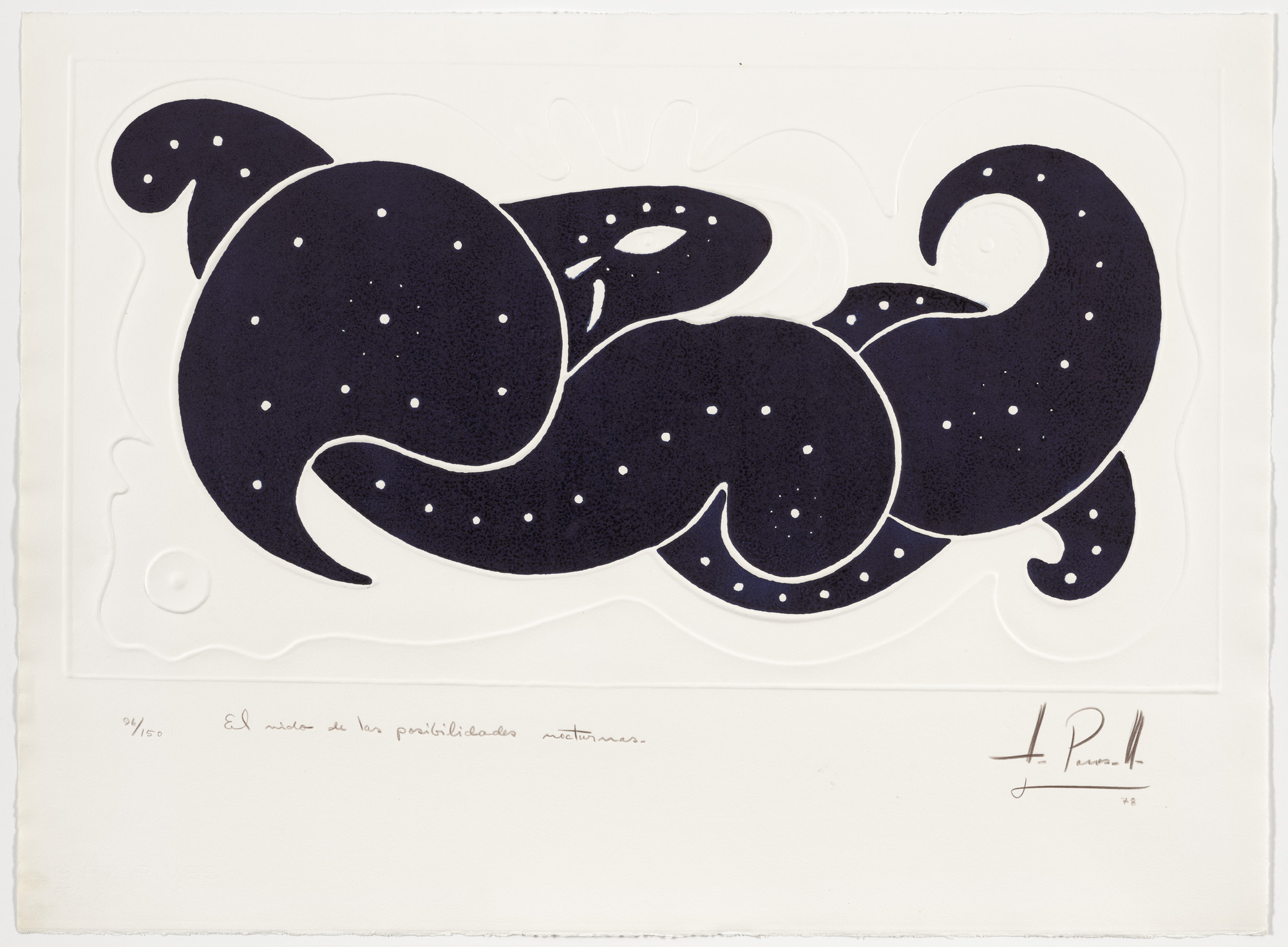 Humberto Pasos. The Nest of Nocturnal Possibilities (El Nido de Las Posibilidades Nocturnas) from Actualidad Gráfica-Panorama Artistico