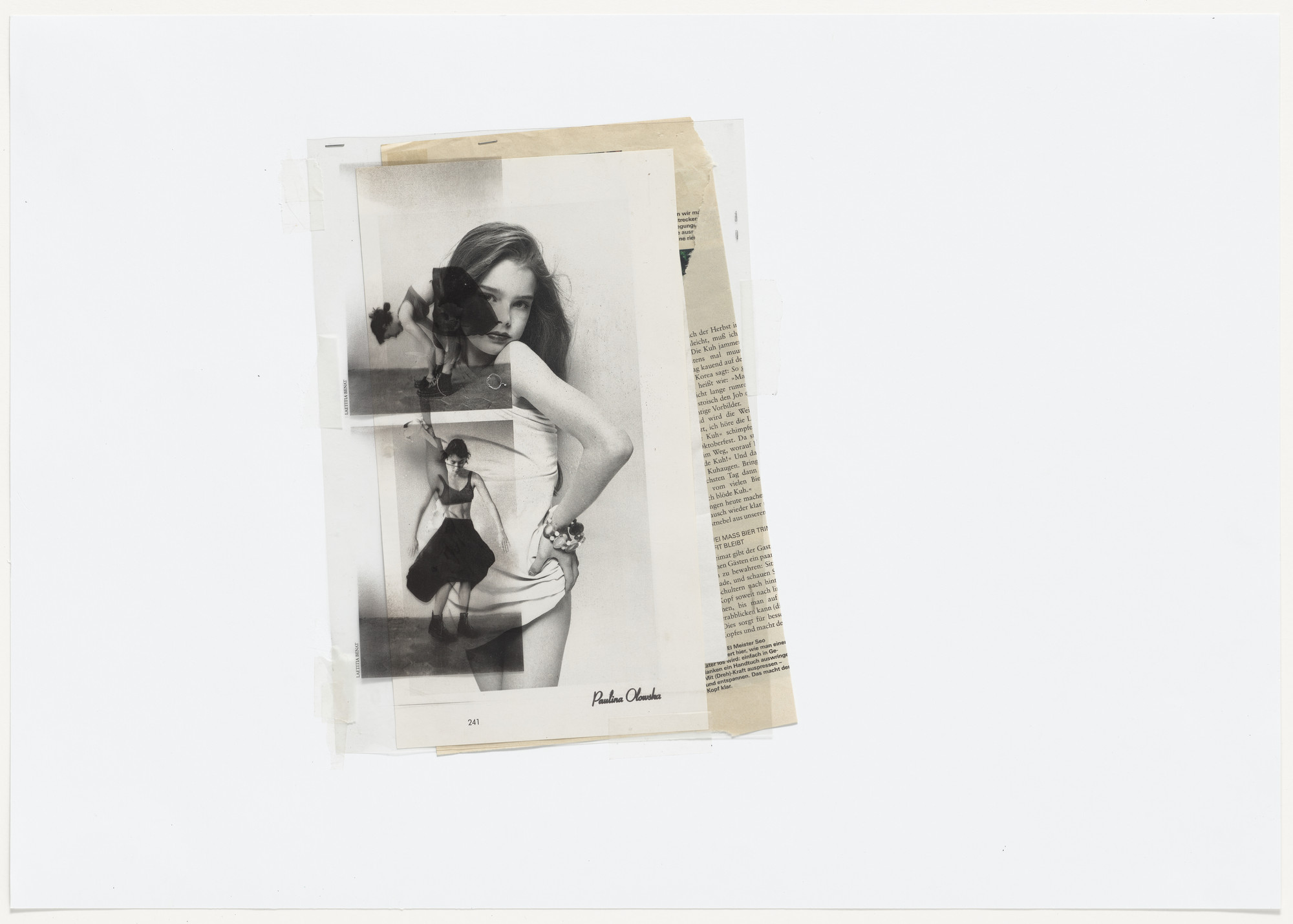 Paulina Olowska. Body Movement Alphabet Study