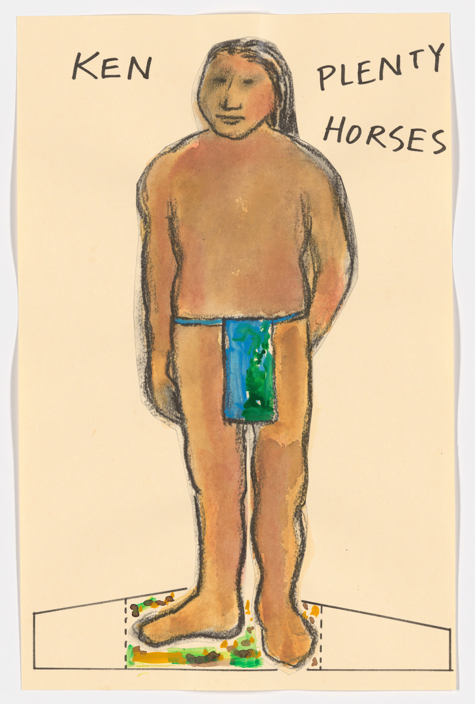 Jaune Quick-to-See Smith. Paper Dolls for a Post-Columbian World. 1991