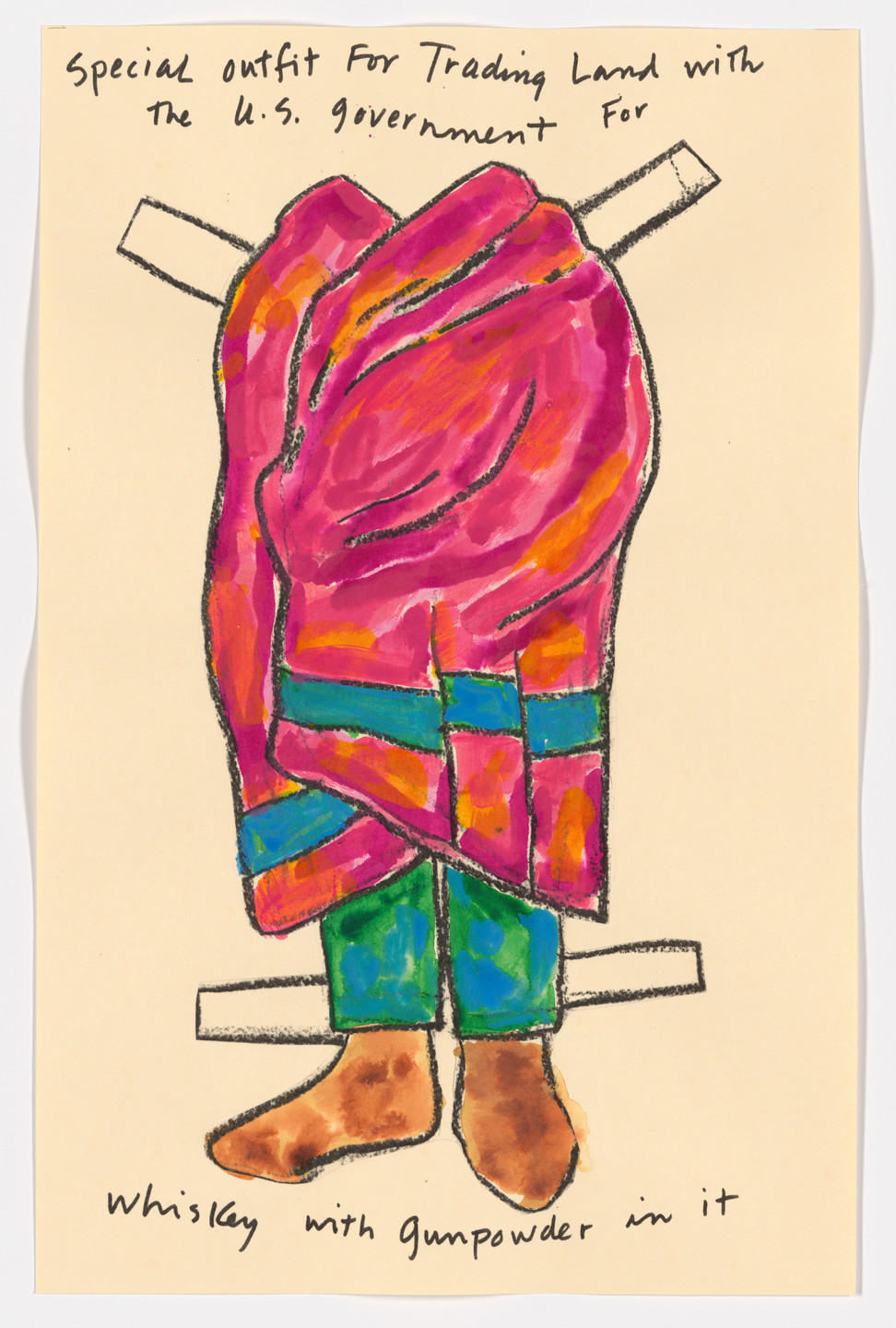 Jaune Quick-to-See Smith. Paper Dolls for a Post-Columbian World. 1991