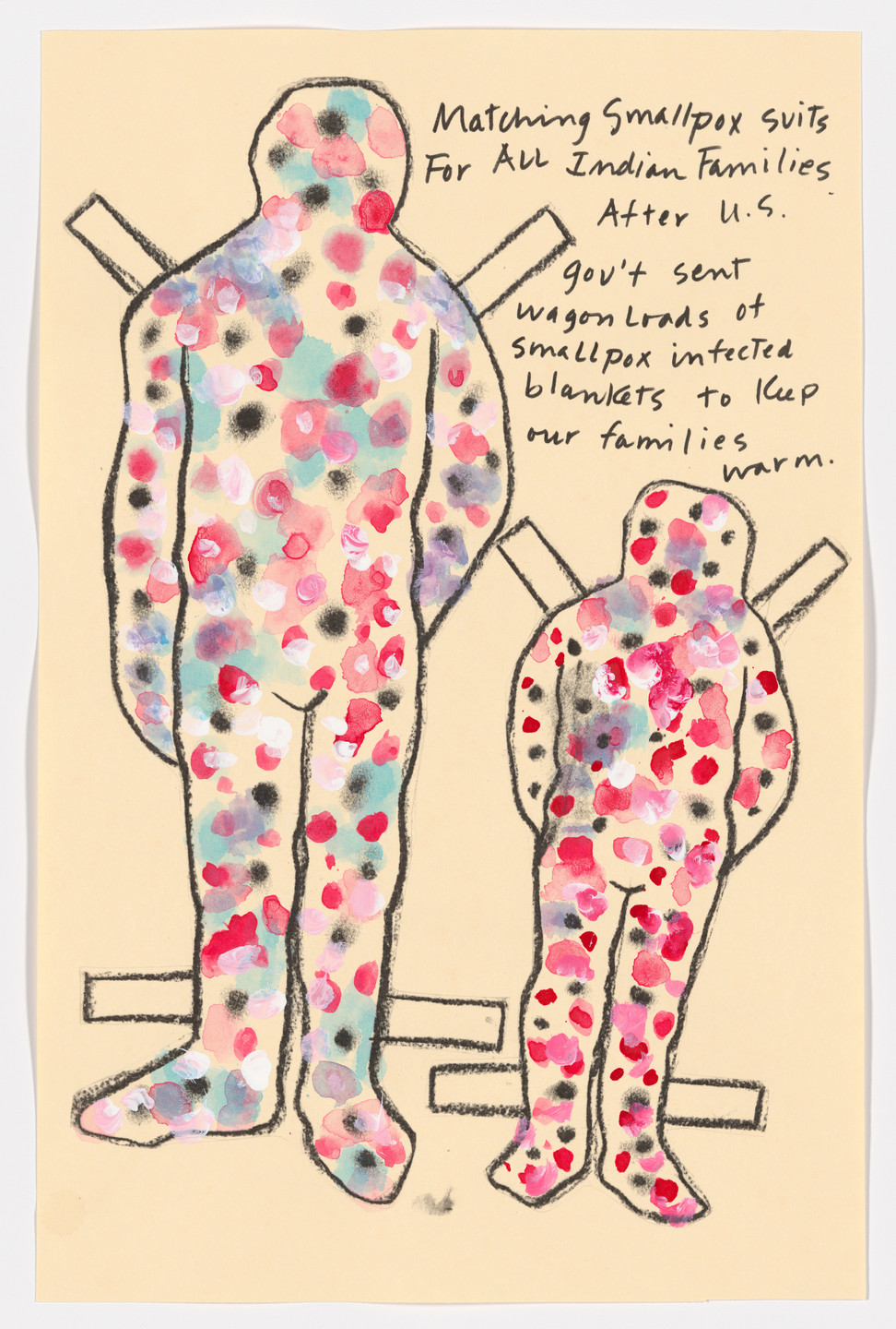 Jaune Quick-to-See Smith. Paper Dolls for a Post-Columbian World. 1991