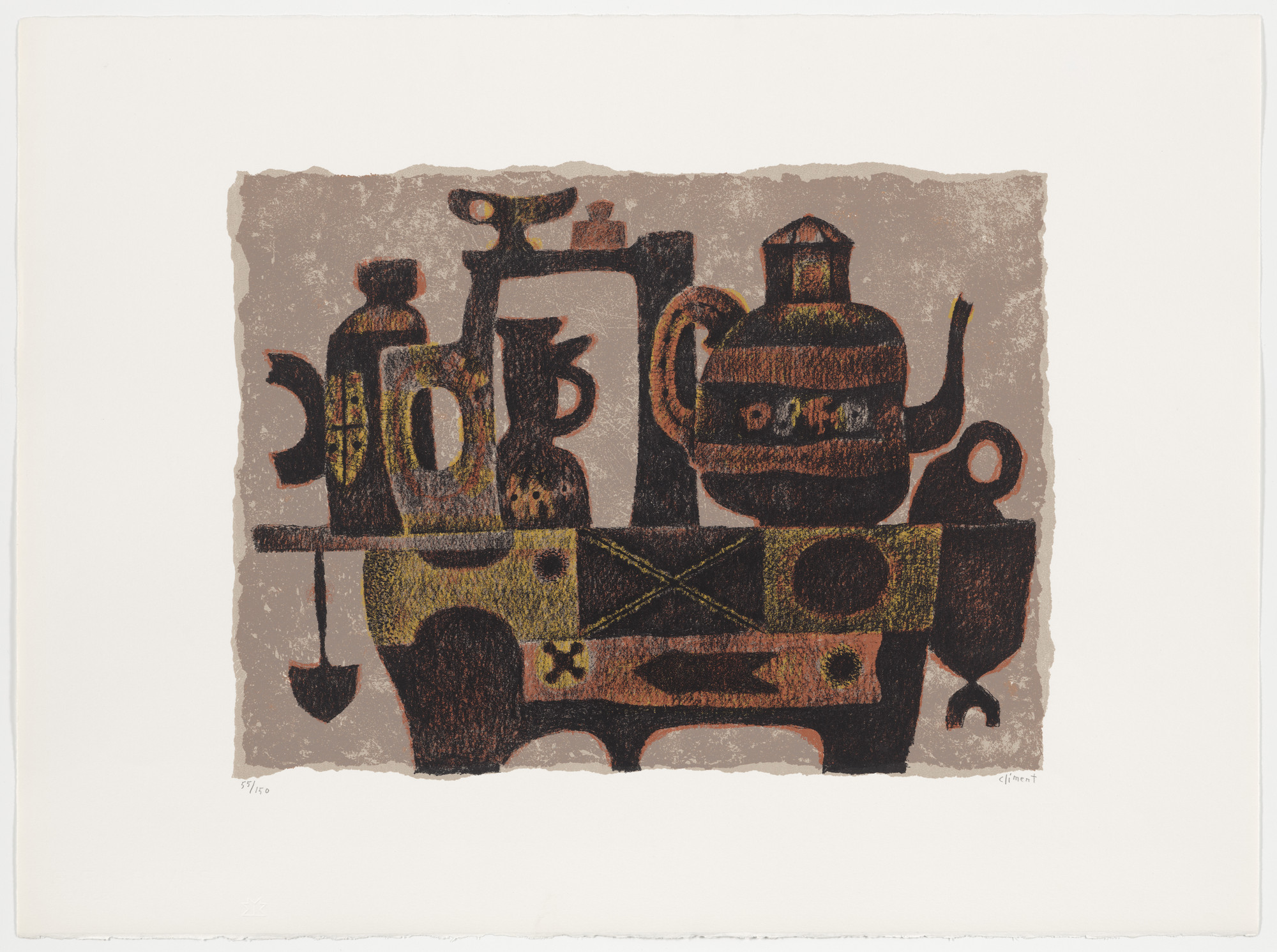 Enrique Climent. Still Life (Bodegón) from Actualidad Gráfica-Panorama Artístico