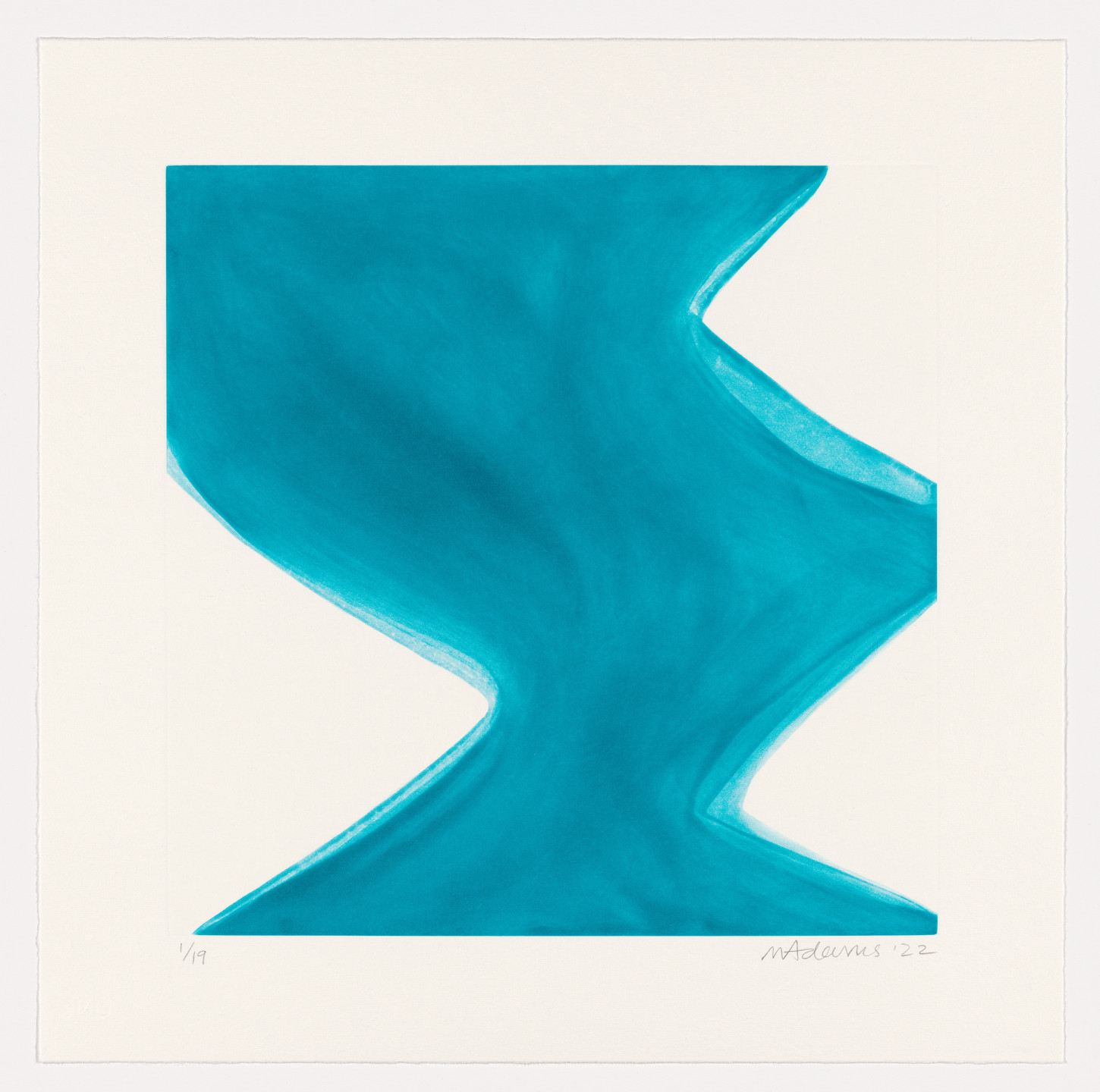 Marina Adams. NY Series (Etchings) Turquoise. 2022