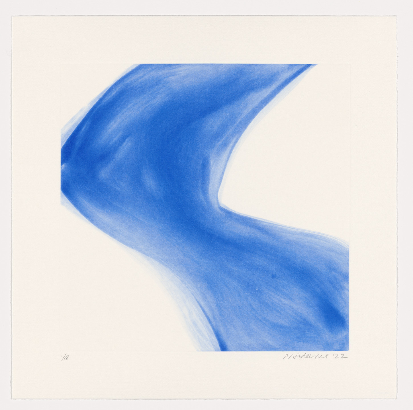 Marina Adams. NY Series (Etchings) Ultramarine. 2022